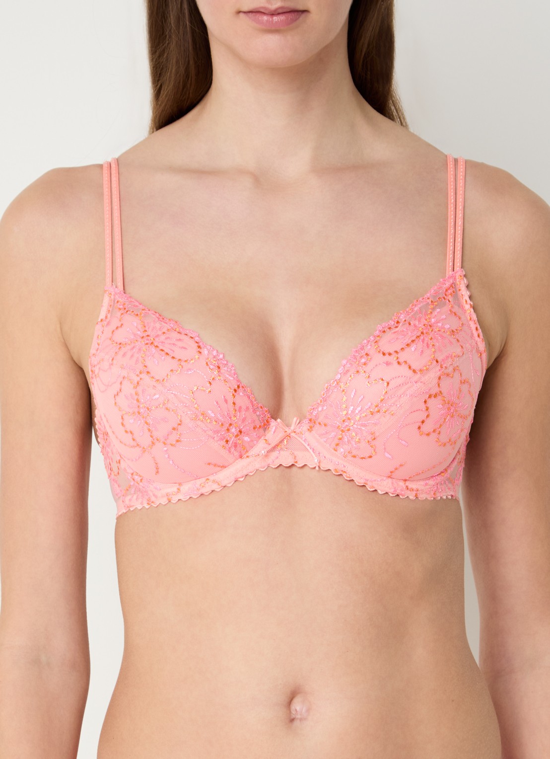 Marie Jo Jane push-up bh met uitneembare vulling - detail zalmroze