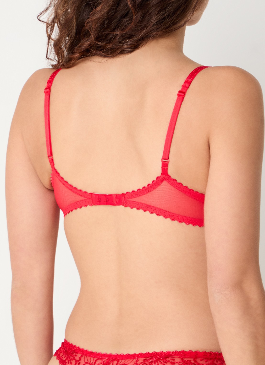 Marie Jo Jane push-up bh met uitneembare vulling - achterkant rood
