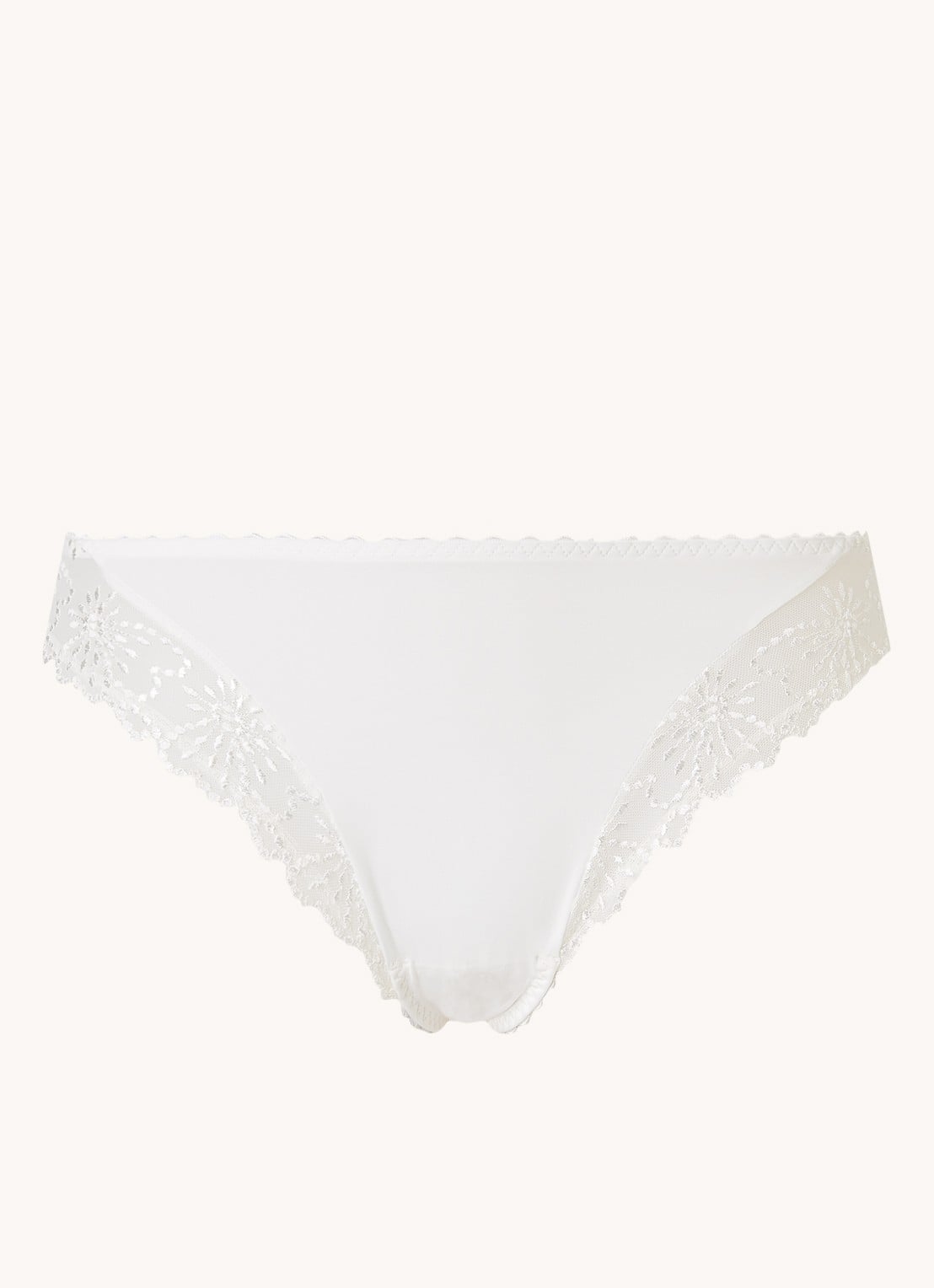 Marie Jo Jane slip met borduring - voorkant 3 wit