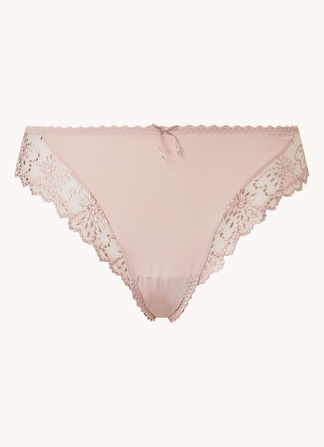 Marie Jo Jane slip met mesh en borduring - voorkant 4 oudroze