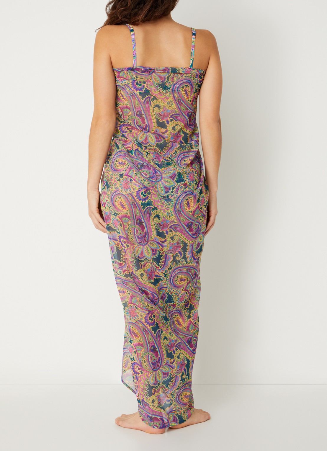 Marie Jo Jolise sarong met paisley dessin - achterkant paars