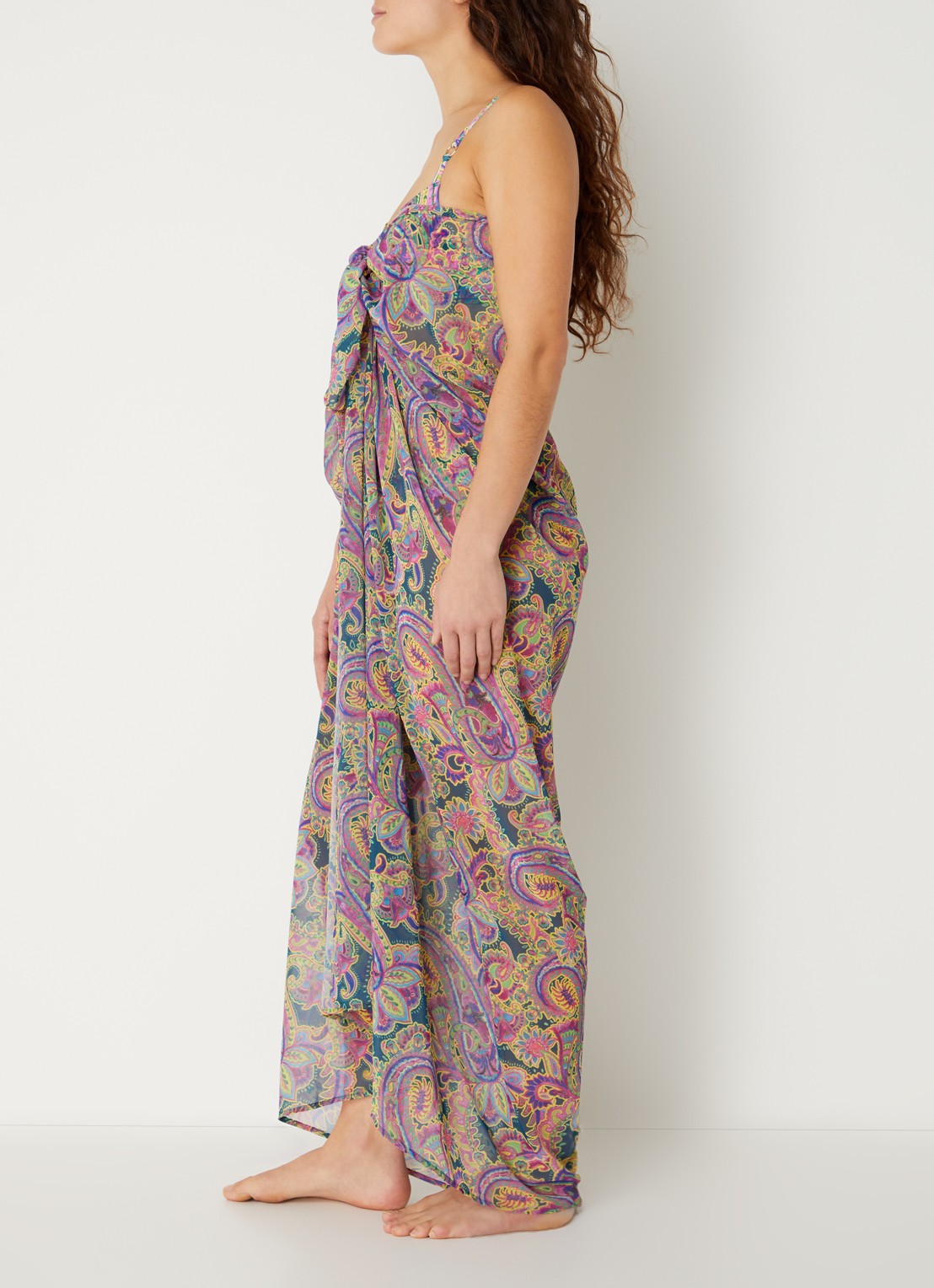 Marie Jo Jolise sarong met paisley dessin - voorkant 4 paars