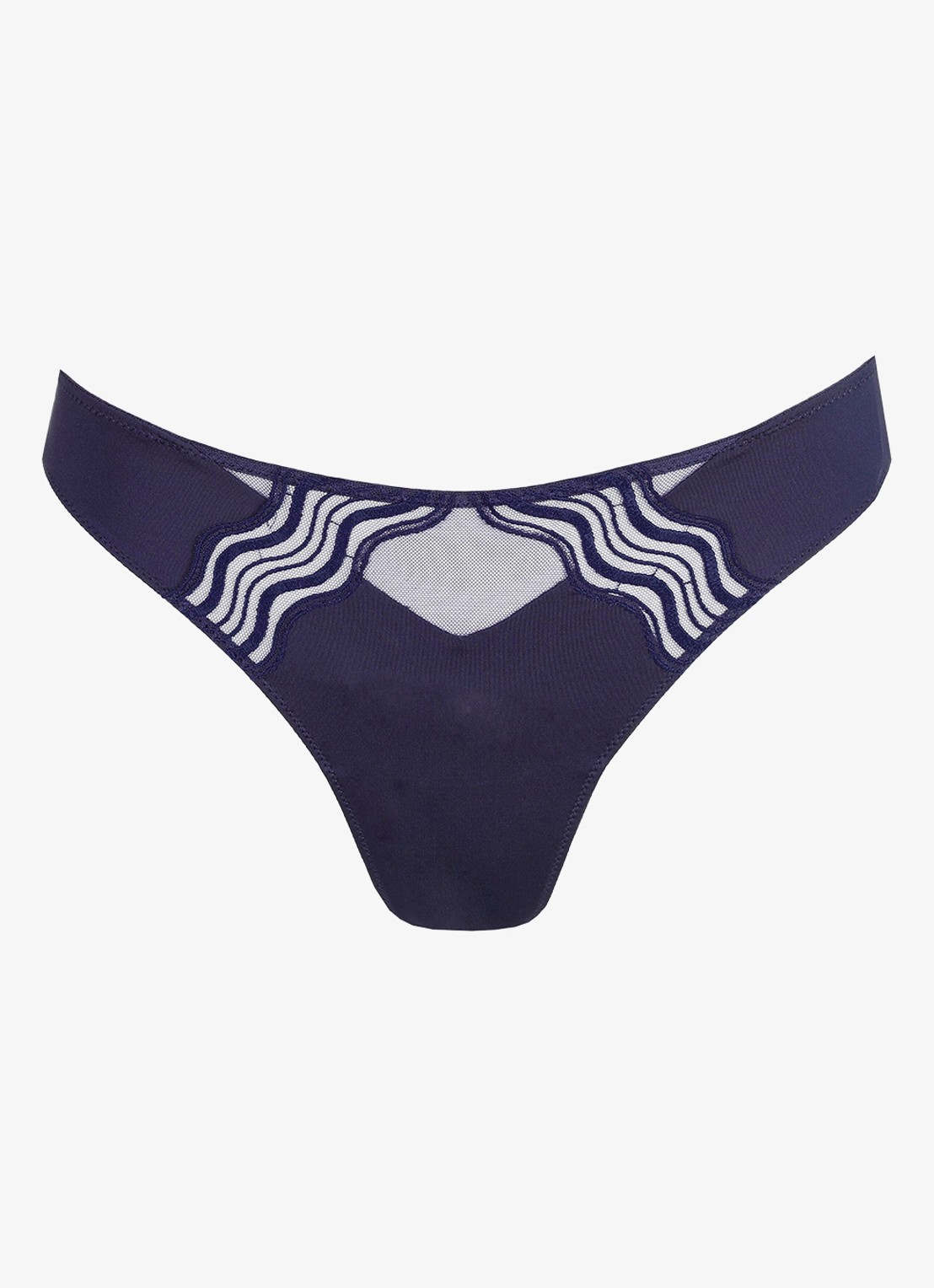 Marie Jo Linaa string - voorkant donkerblauw