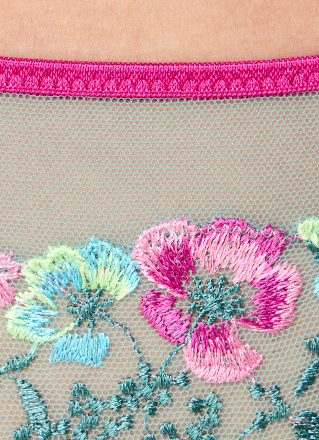 Marie Jo Lizelot shorty van kant - detail 3 zeegroen