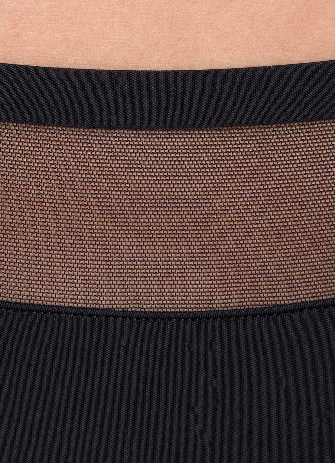Marie Jo Louie naadloze tanga met mesh - detail 7 zwart
