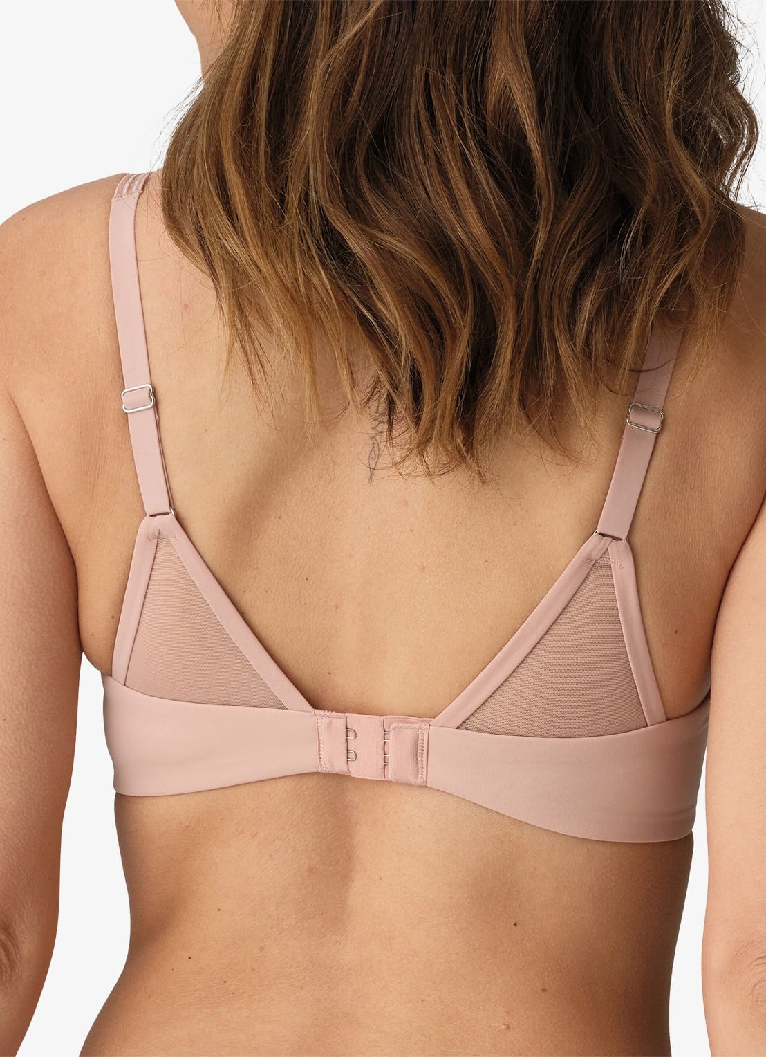 Marie Jo Louie push-up bh met mesh - achterkant oudroze