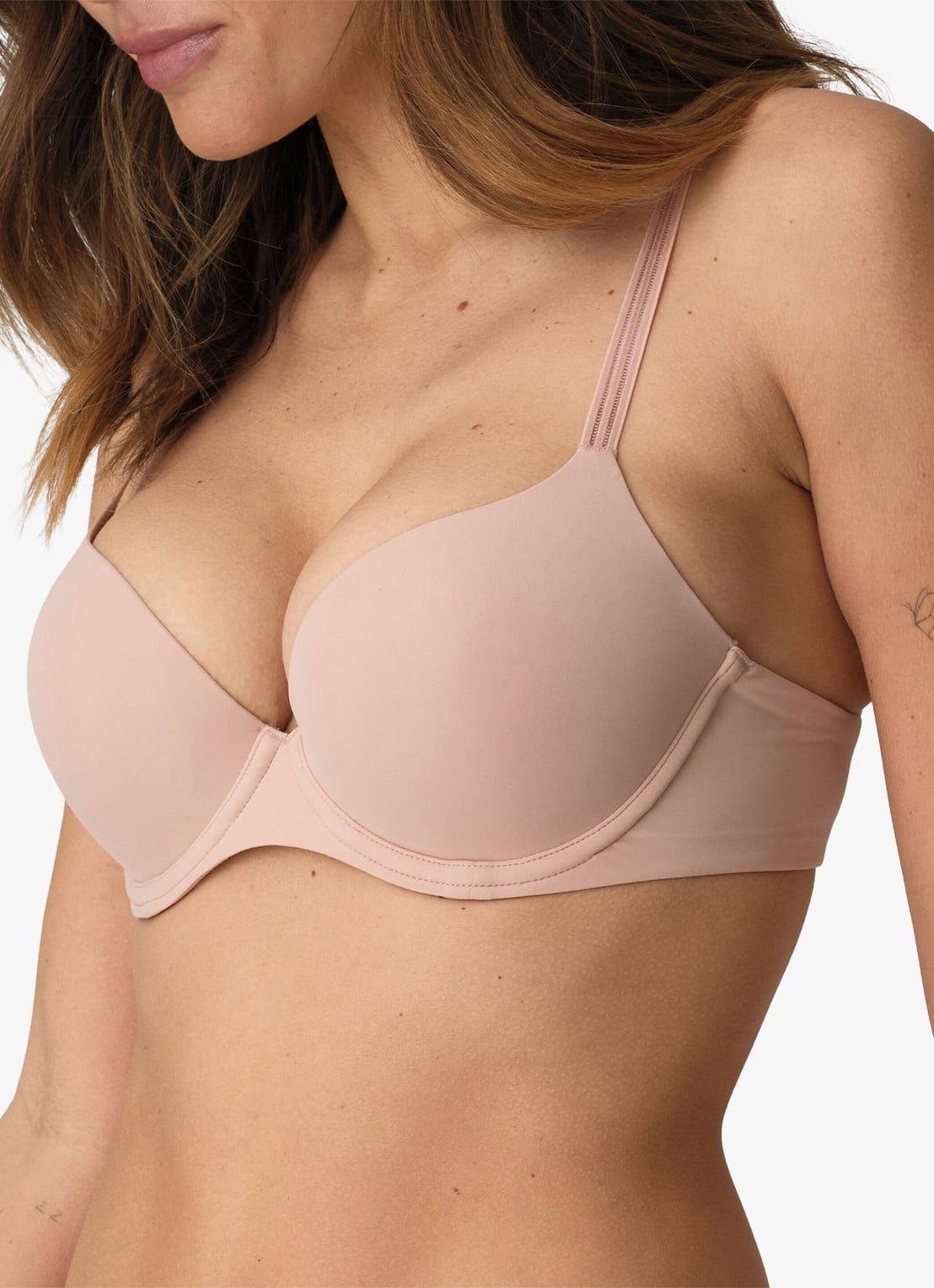 Marie Jo Louie push-up bh met mesh - detail 3 oudroze
