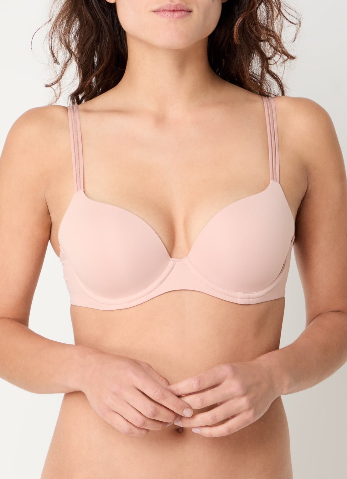 Marie Jo Louie push-up bh met mesh - detail oudroze