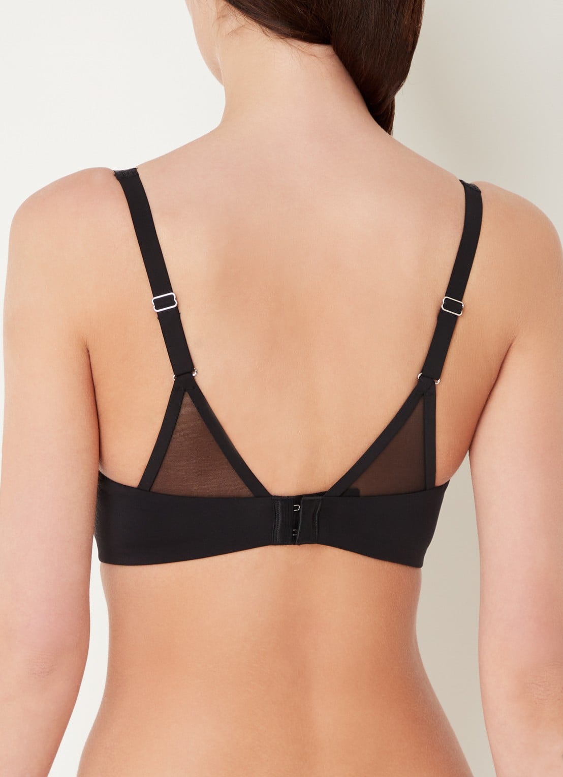 Marie Jo Louie push-up bh met mesh - achterkant zwart