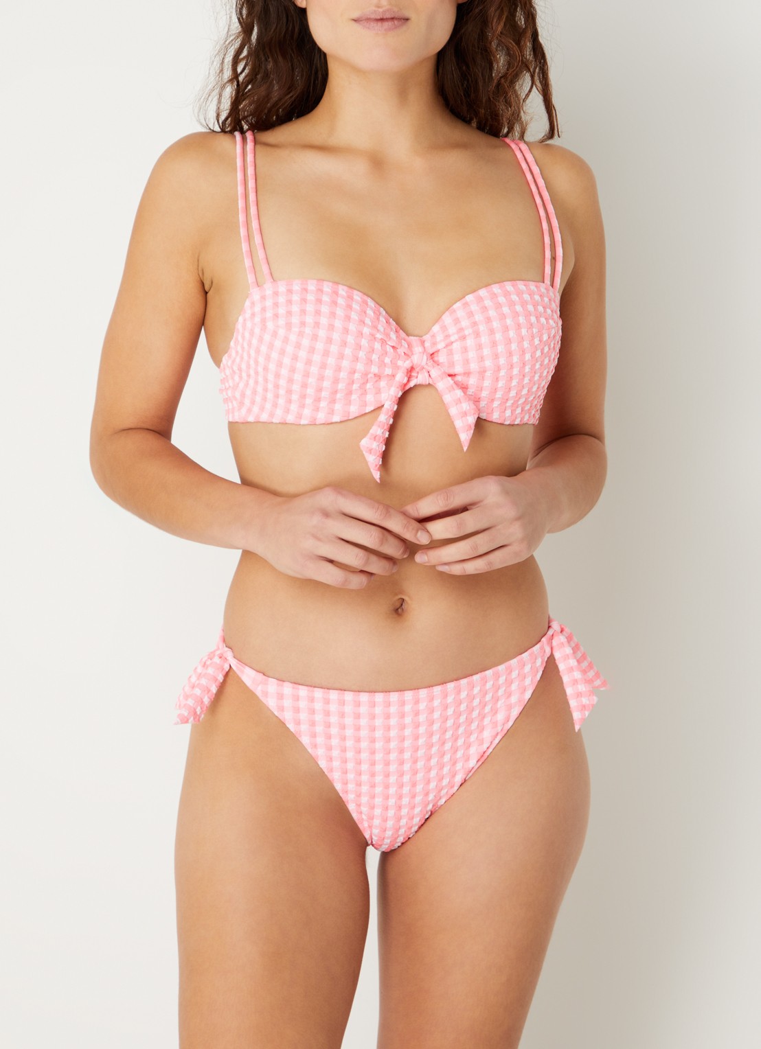 Marie Jo Mary Lynn bikinislip met print en structuur[ - voorkant 4 roze