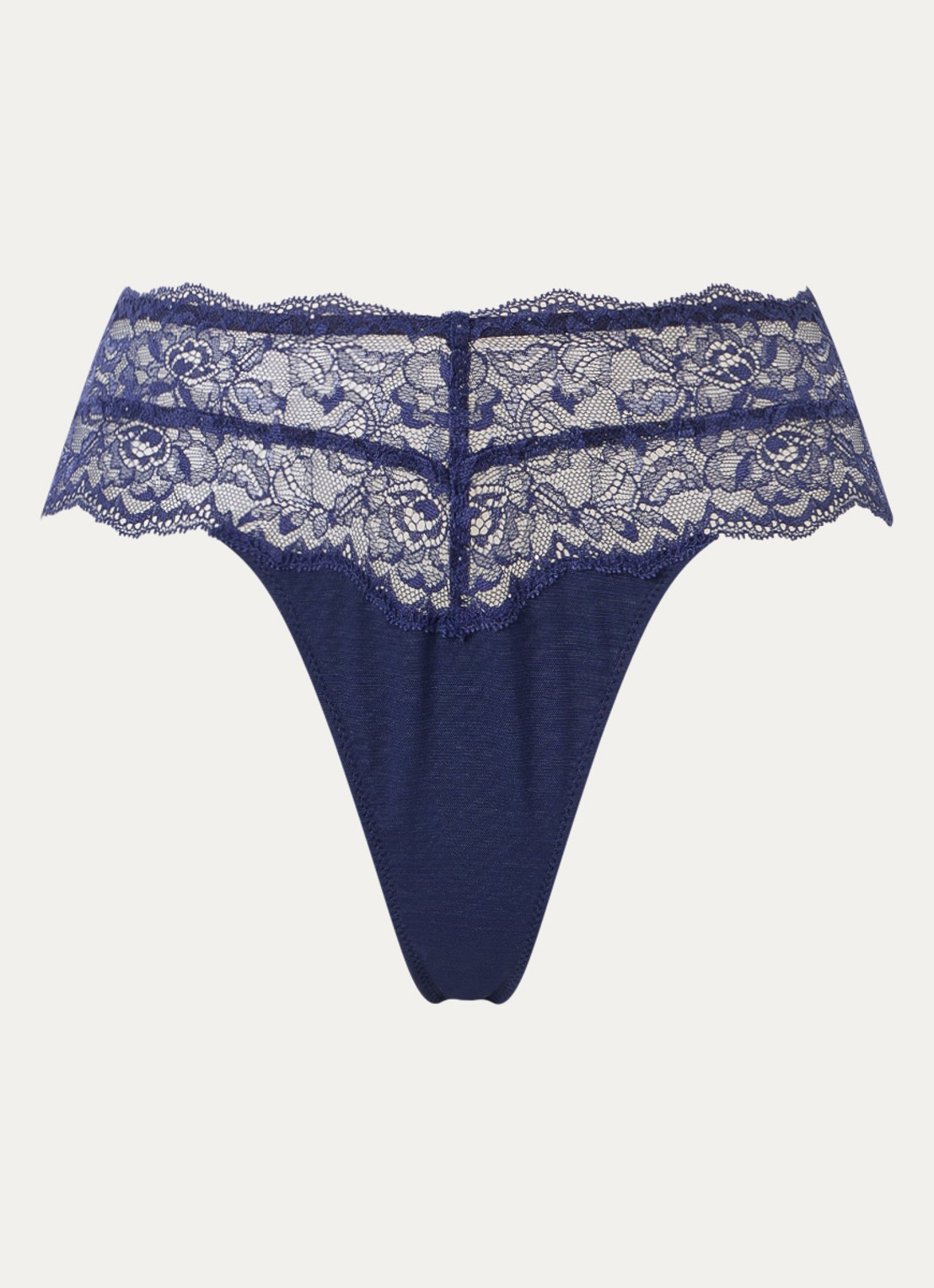 Marie Jo Musea tanga met pailletten - voorkant 4 royalblauw
