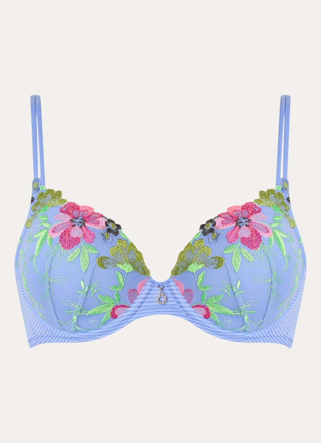 Marie Jo Odilly voorgevormde beugel bh met mesh - voorkant 3 blauw