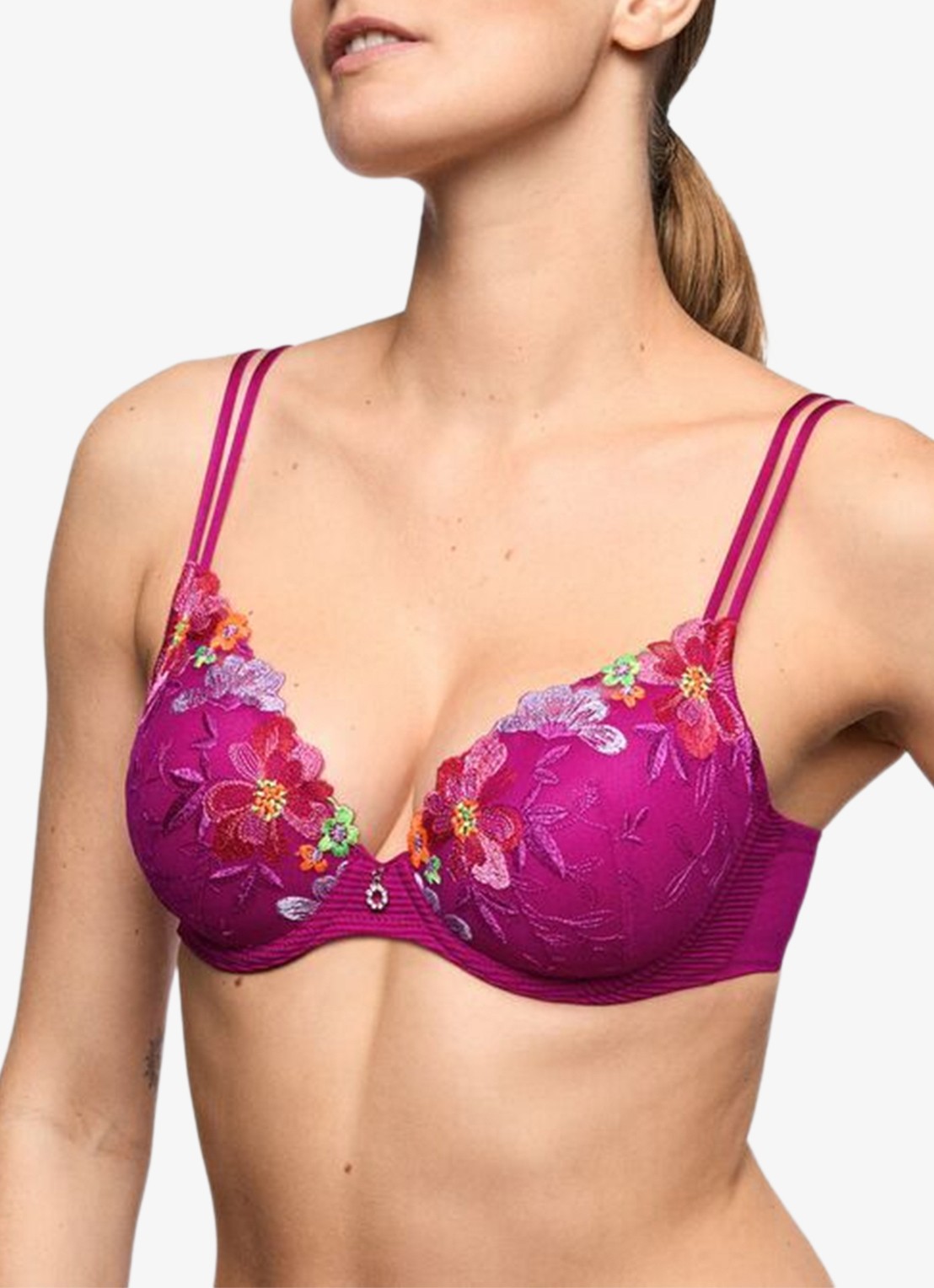 Marie Jo Odilly voorgevormde beugel bh met mesh - detail 2 roze