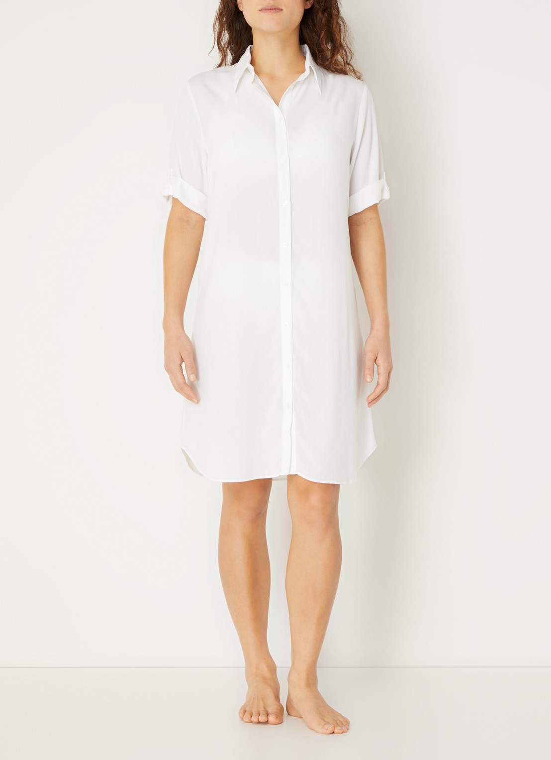 Marie Jo Taleah mini blousejurk - voorkant 2 wit