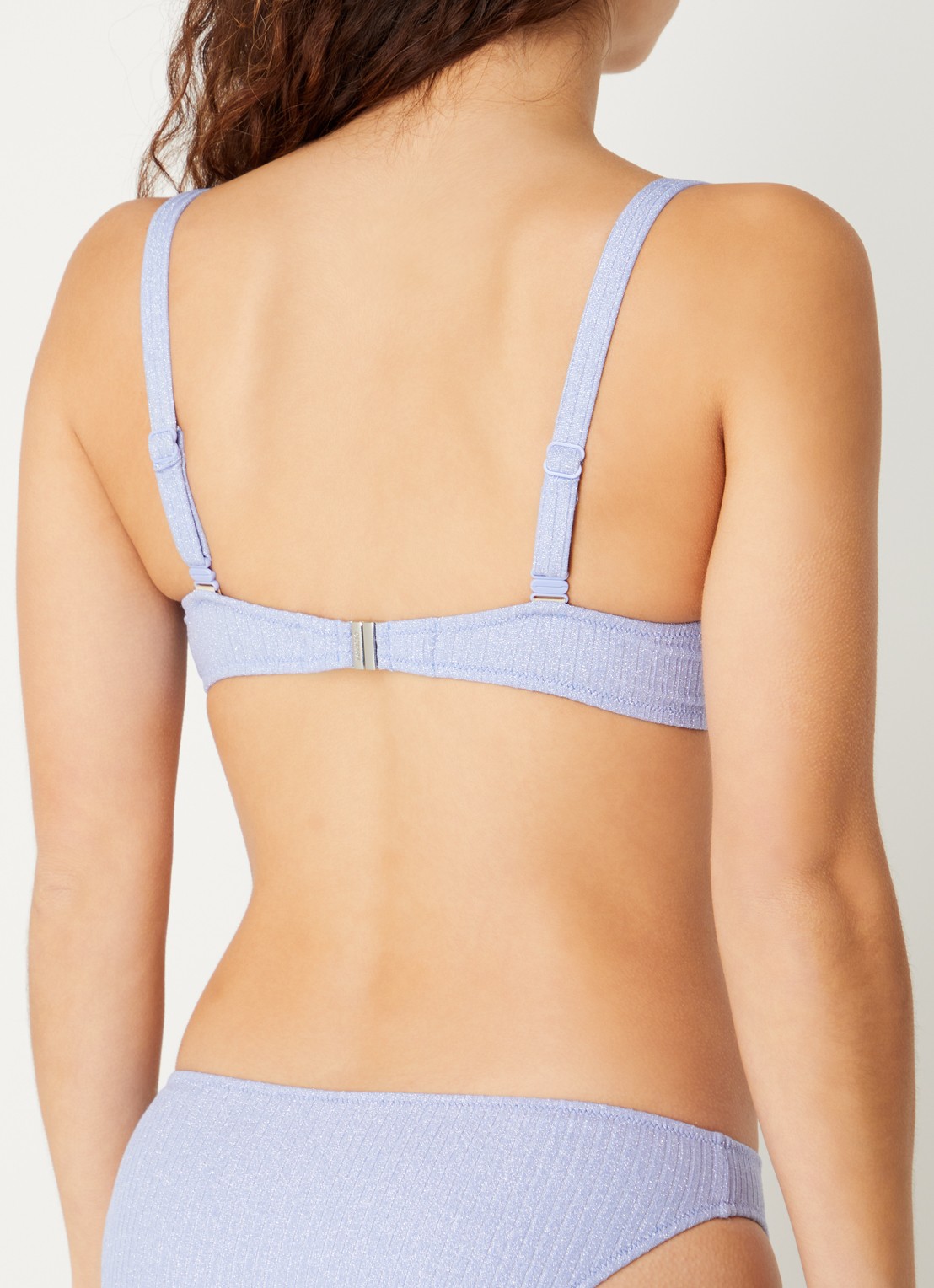 Marie Jo Tinjis voorgevormde bikinitop met lurex - achterkant 3 blauwgrijs