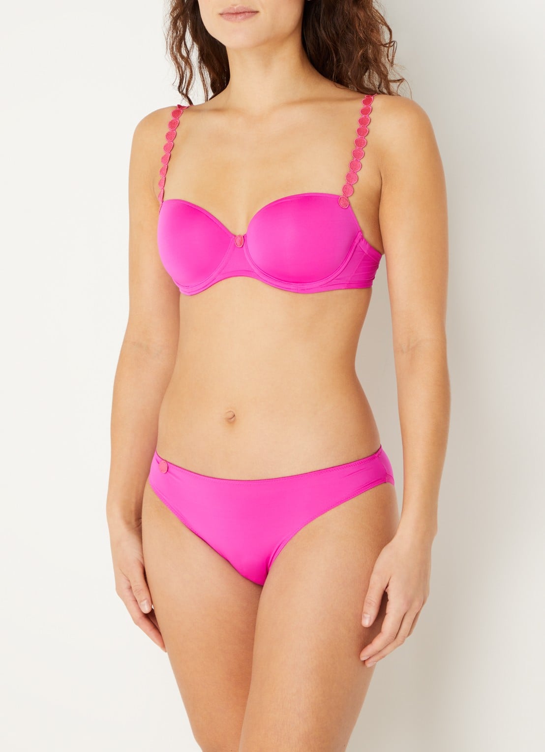 Marie Jo Tom slip met lurex - voorkant 2 fuchsia