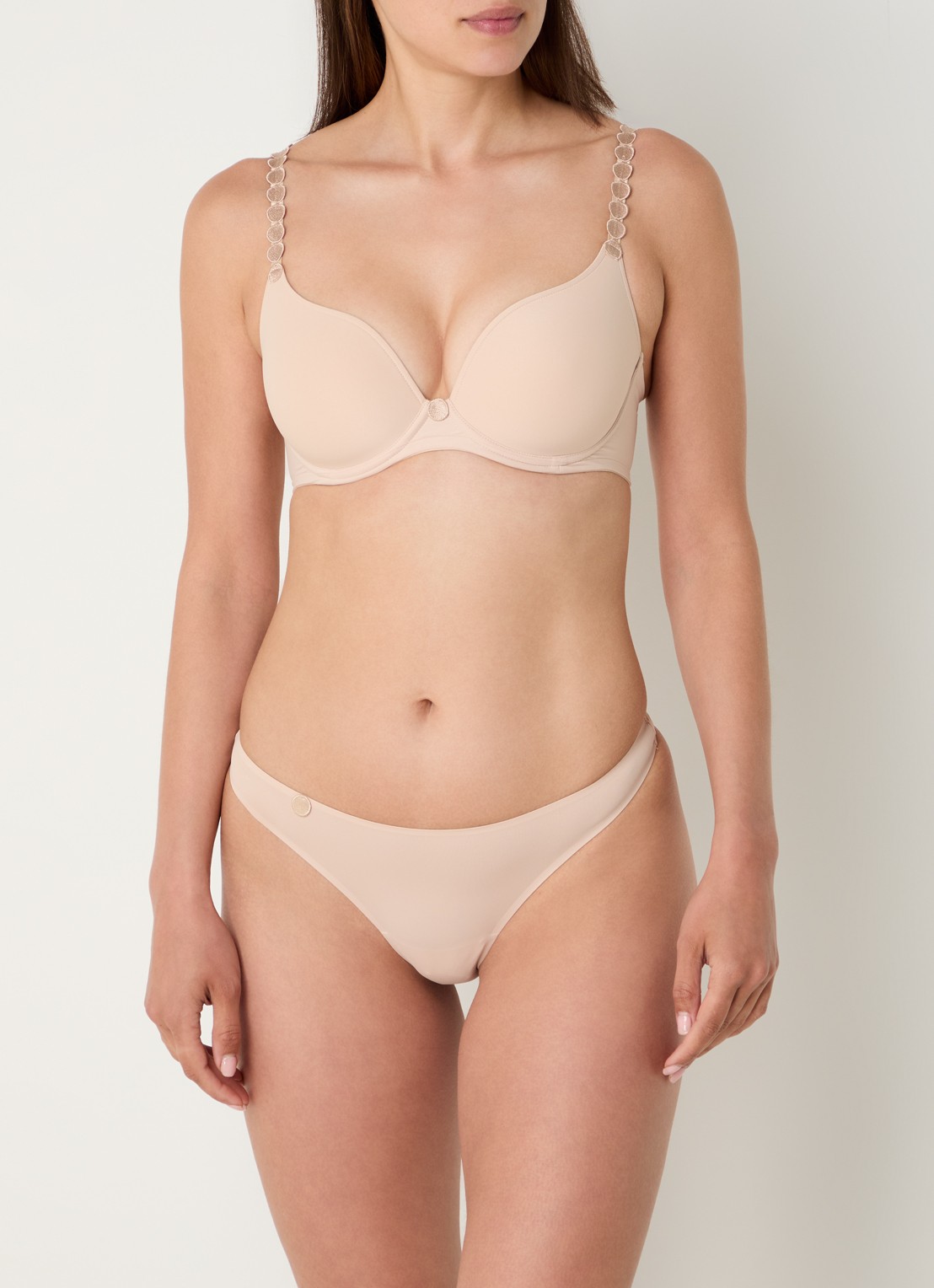 Marie Jo Tom string - voorkant 10 donkerbeige
