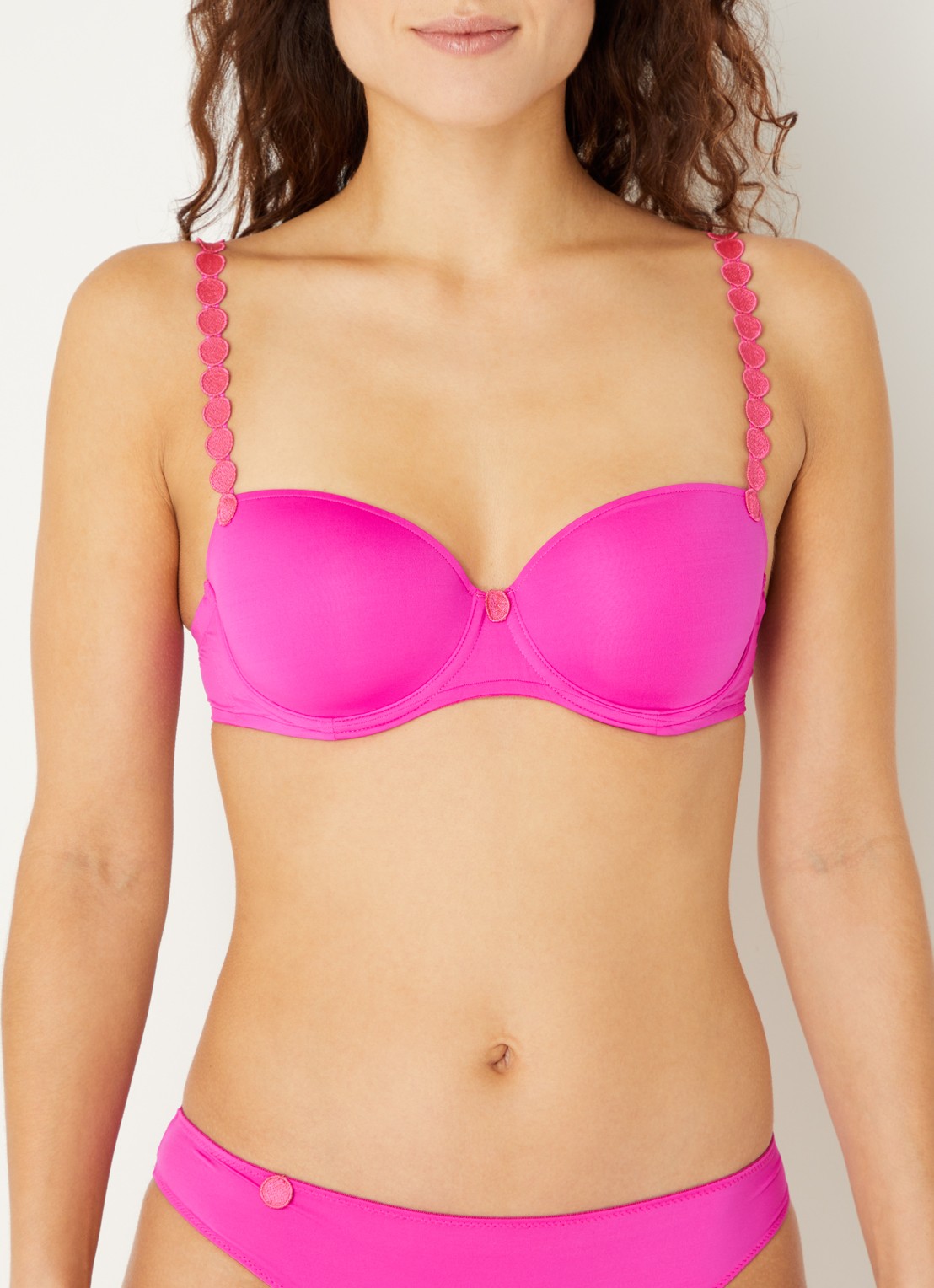 Marie Jo Tom voorgevormde balconette bh met beugel - detail 4 fuchsia