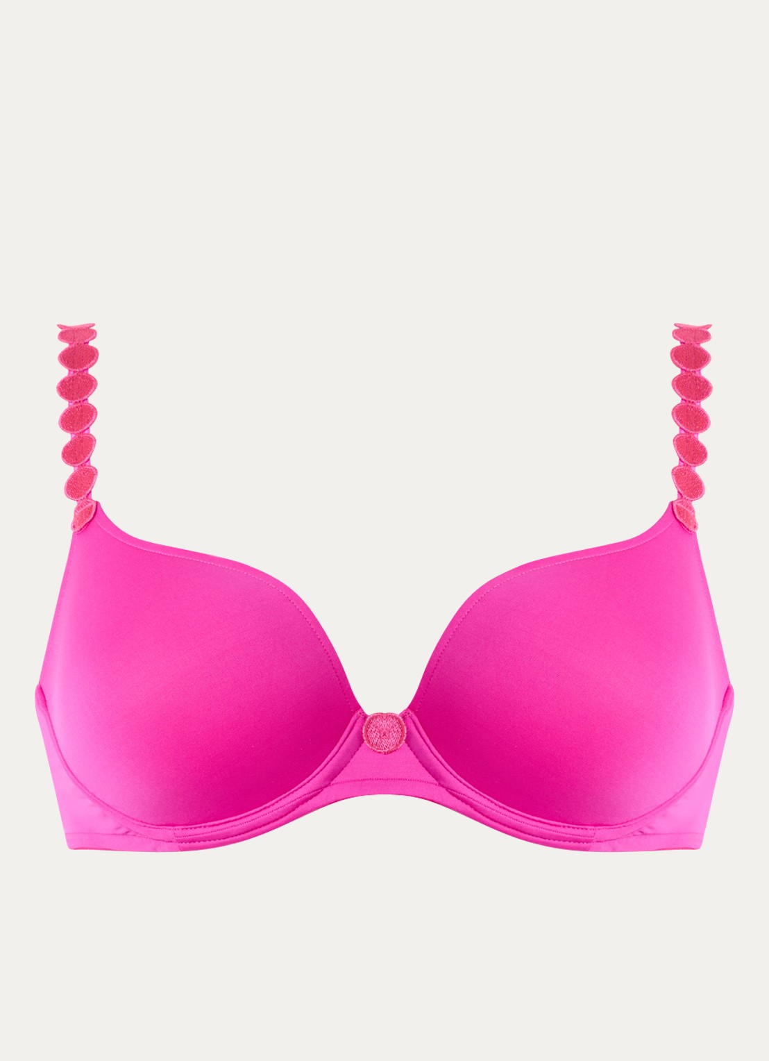 Marie Jo Tom voorgevormde beugel bh met borduring - voorkant 2 fuchsia