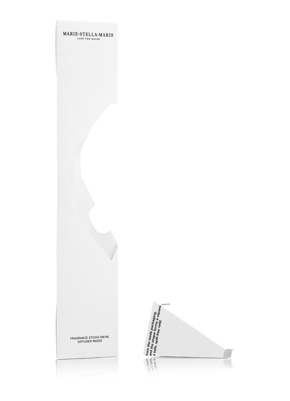 Marie-Stella-Maris geurstokjes navulling voor 100 ml  - achterkant wit