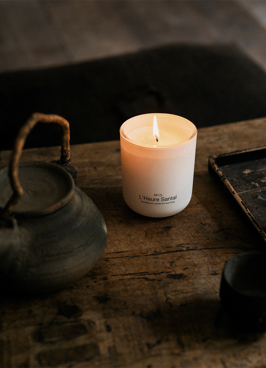 Marie-Stella-Maris L'Heure Santal geurkaars 300 gr - voorkant 5 undefined