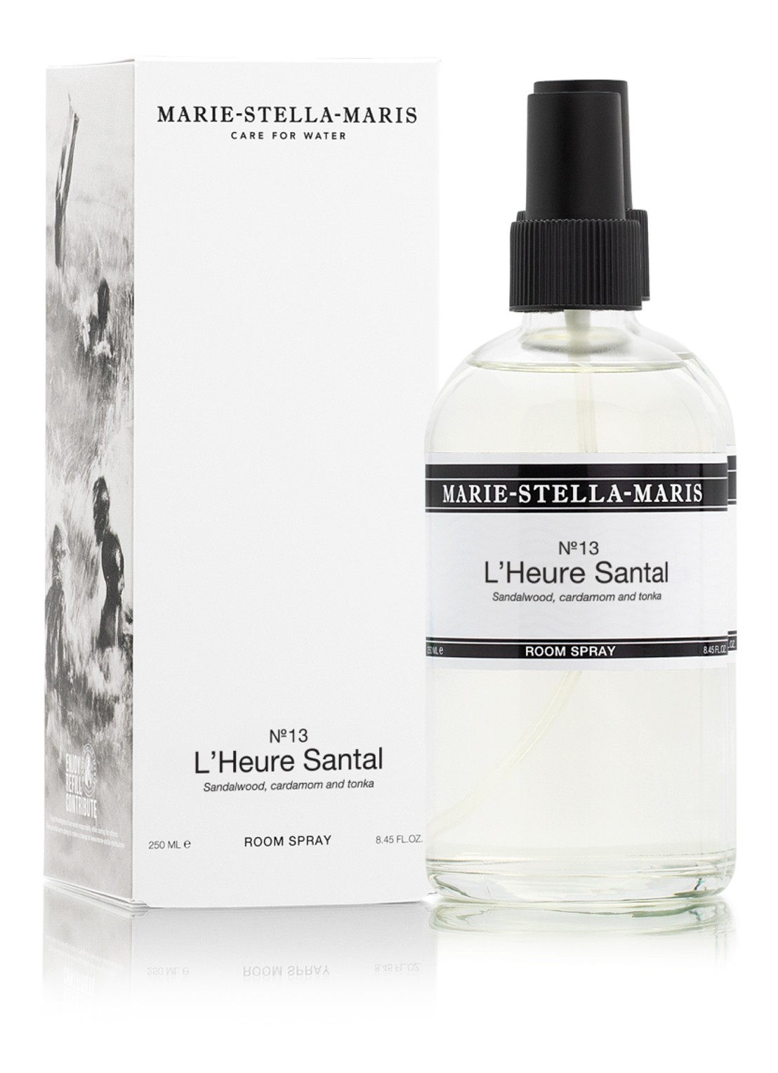 Marie-Stella-Maris L'Heure Santal geurspray 250 ml - detail transparant