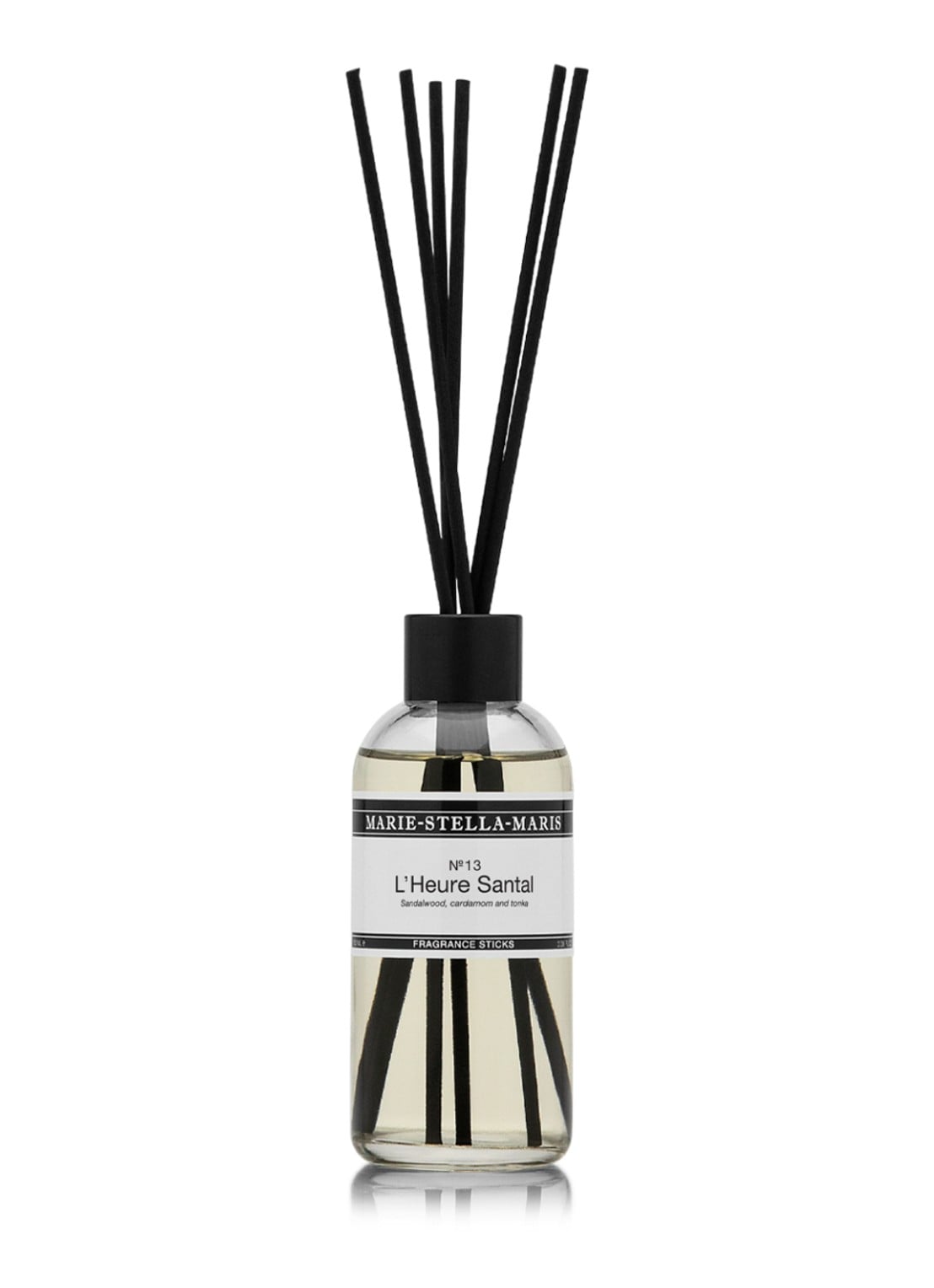 Marie-Stella-Maris L'Heure Santal geurstokjes 100 ml - voorkant 2 transparant