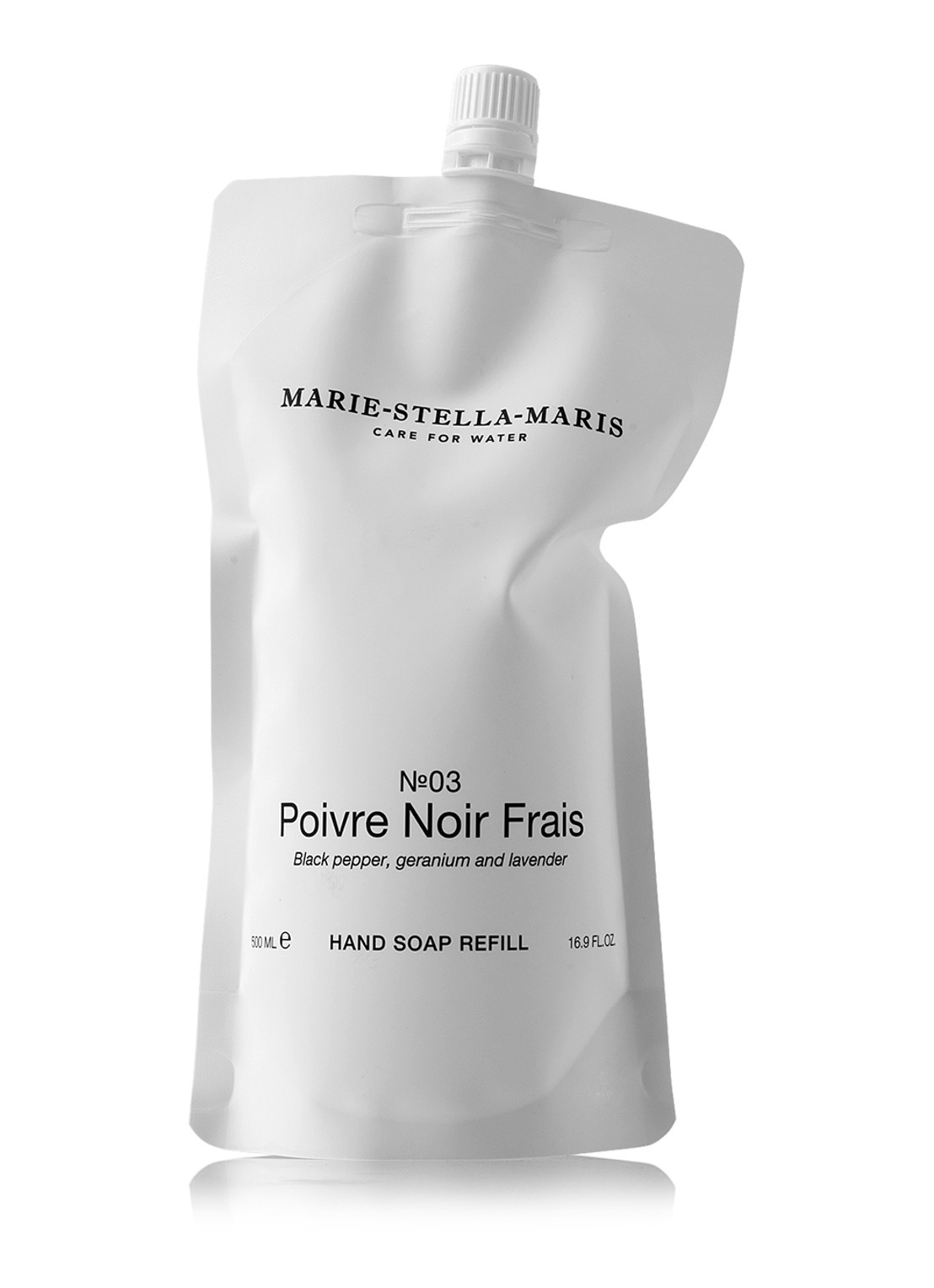 Marie-Stella-Maris No.03 Poivre Noir Frais handzeep navulling 500 ml - voorkant undefined