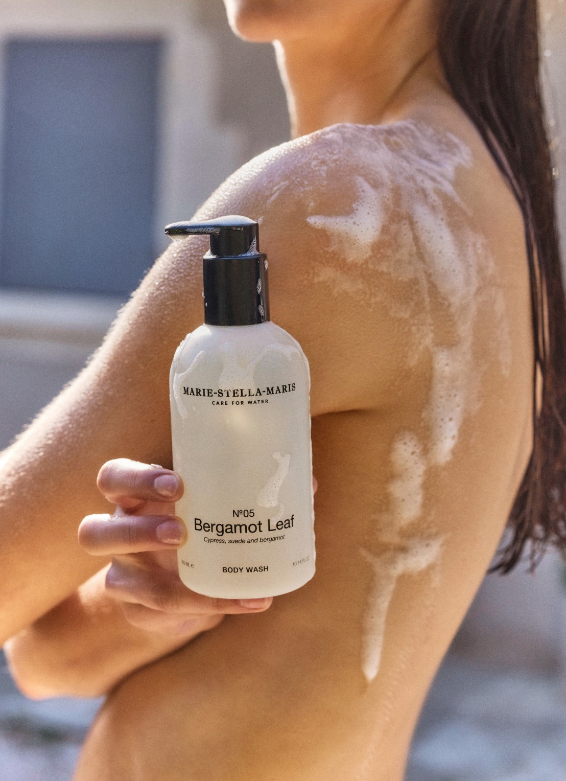 Marie-Stella-Maris No.05 Bergamot Leaf bodywash 300 ml - voorkant 2 transparant