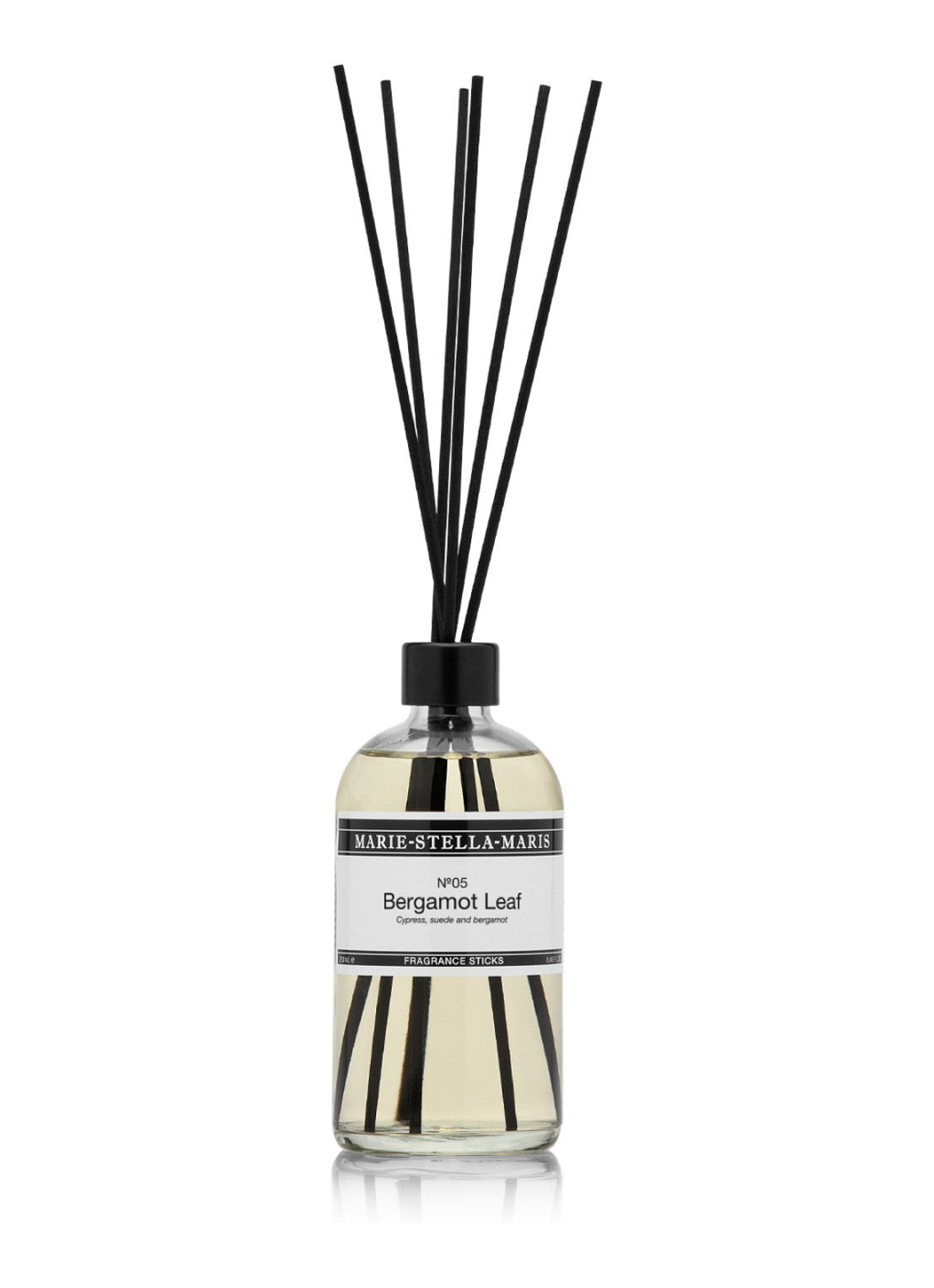 Marie-Stella-Maris No.05 Bergamot Leaf geurstokjes 250 ml - detail transparant