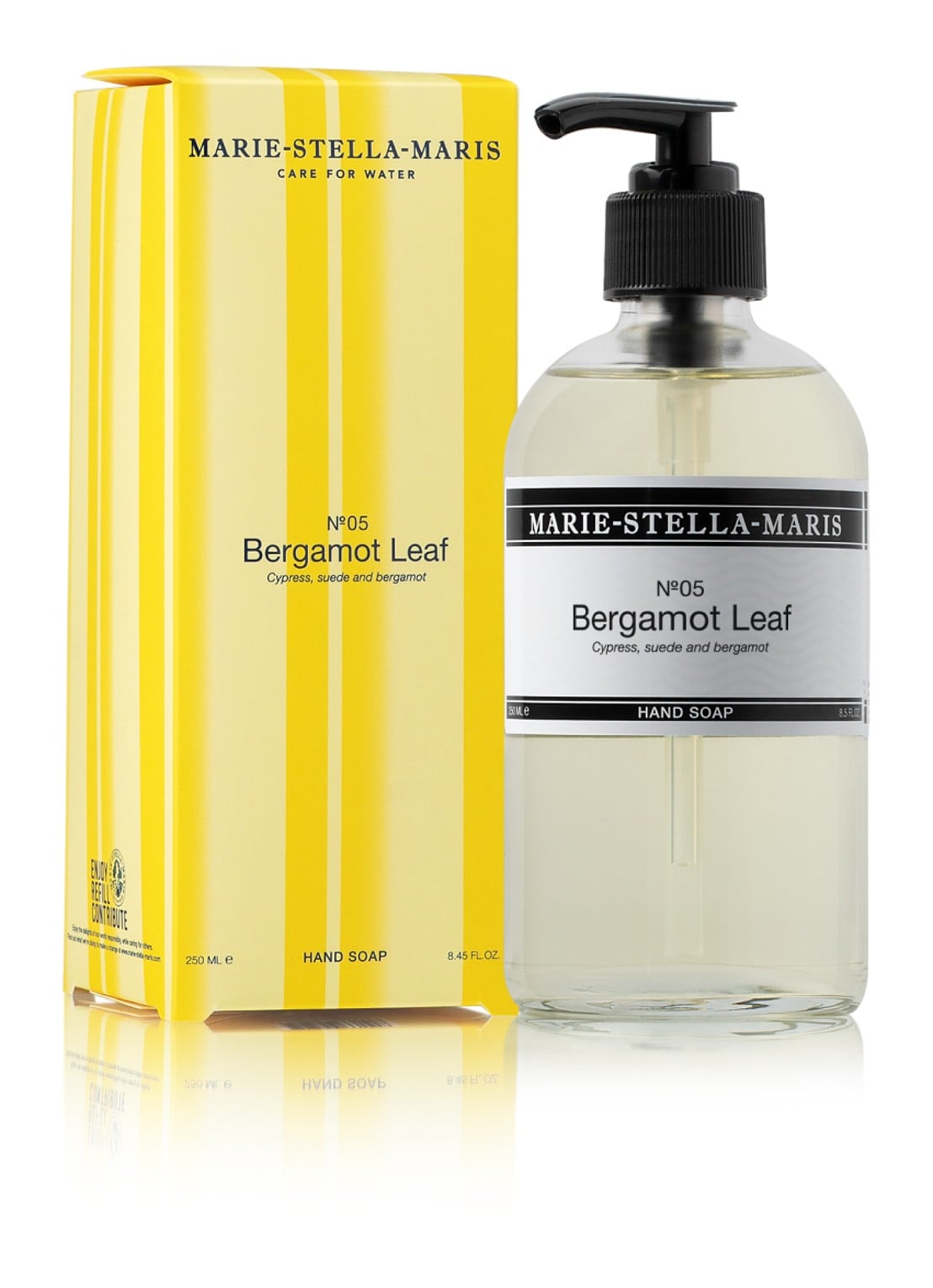 Marie-Stella-Maris No.05 Bergamot Leaf handzeep 250 ml - voorkant 2 transparant