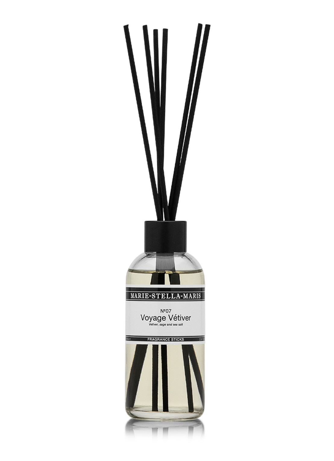 Marie-Stella-Maris No.07 Voyage Vétiver - geurstokjes 100 ml - voorkant wit