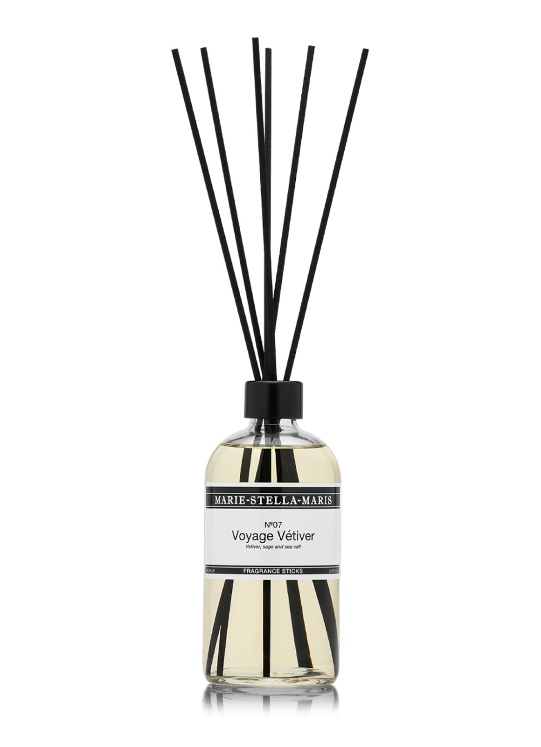 Marie-Stella-Maris No.07 Voyage Vétiver geurstokjes 250 ml - voorkant 2 wit
