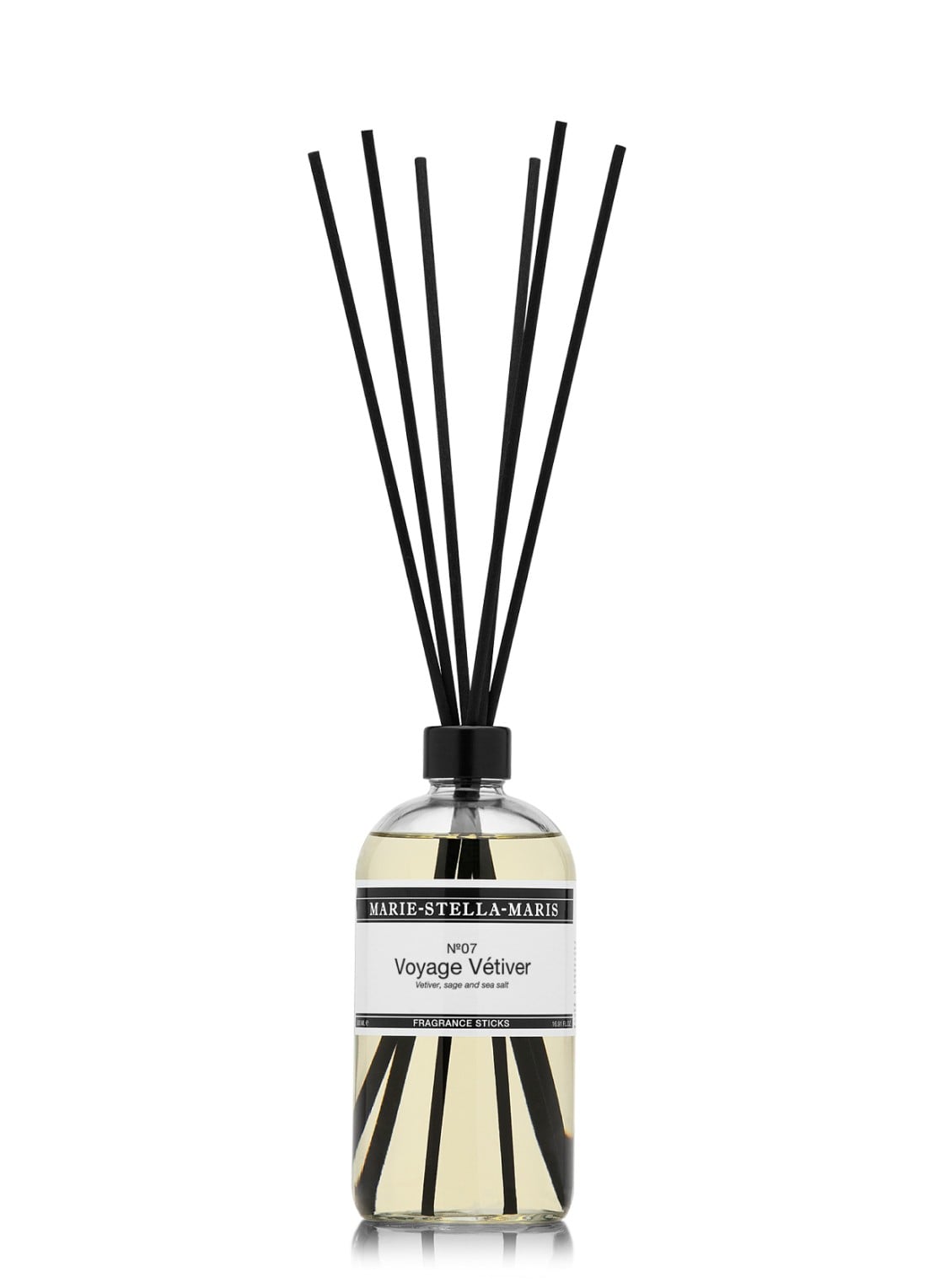 Marie-Stella-Maris No.07 Voyage Vétiver geurstokjes 500 ml - voorkant beige