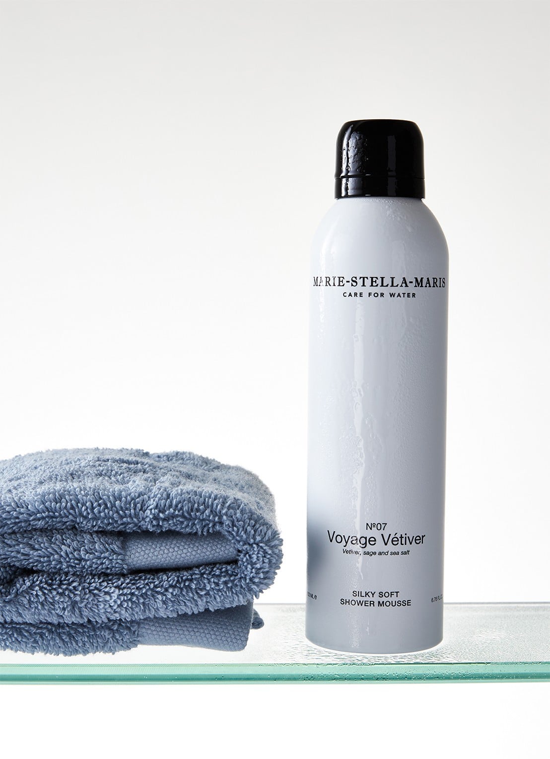 Marie-Stella-Maris No.07 Voyage Vétiver Shower Mousse - douchegel 200 ml - voorkant 2 wit