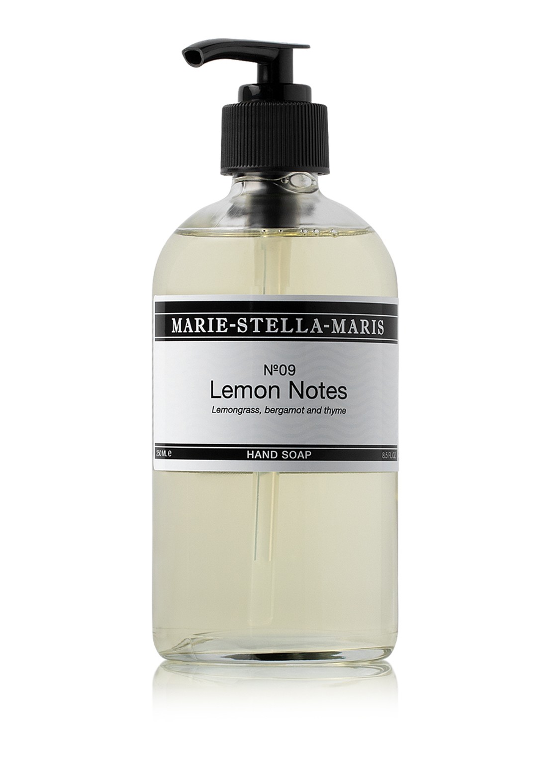 Marie-Stella-Maris No.09 Lemon Notes handzeep 250 ml - voorkant wit