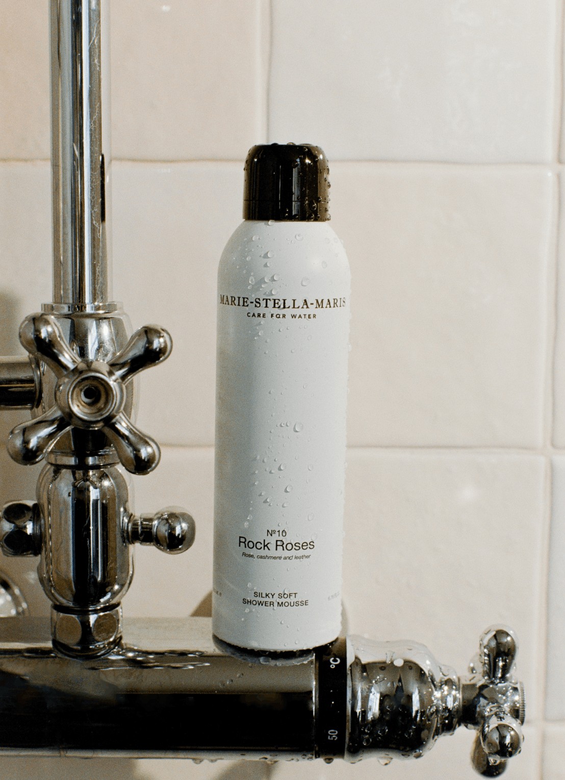 Marie-Stella-Maris No.10 Rock Roses Shower Mousse - douchegel 200 ml - voorkant 3 wit