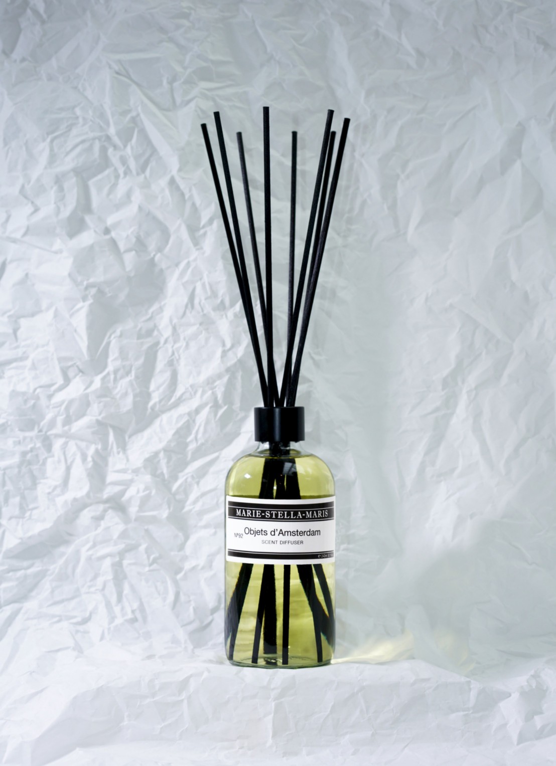 Marie-Stella-Maris No.12 Objets d'Amsterdam geurstokjes 250 ml - detail transparant