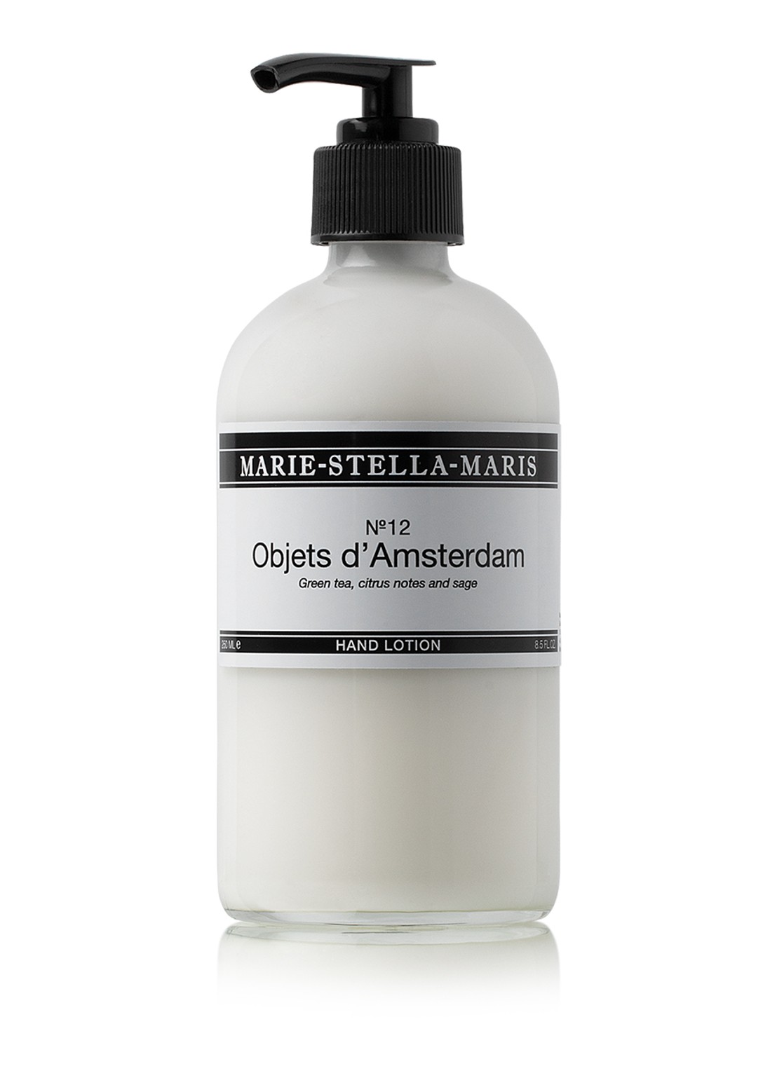 Marie-Stella-Maris No.12 Objets d' Amsterdam handlotion 250 ml - voorkant wit