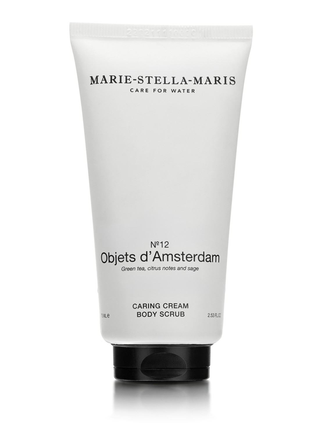 Marie-Stella-Maris No.12 Objets d' Amsterdam - lichaamsscrub - voorkant wit