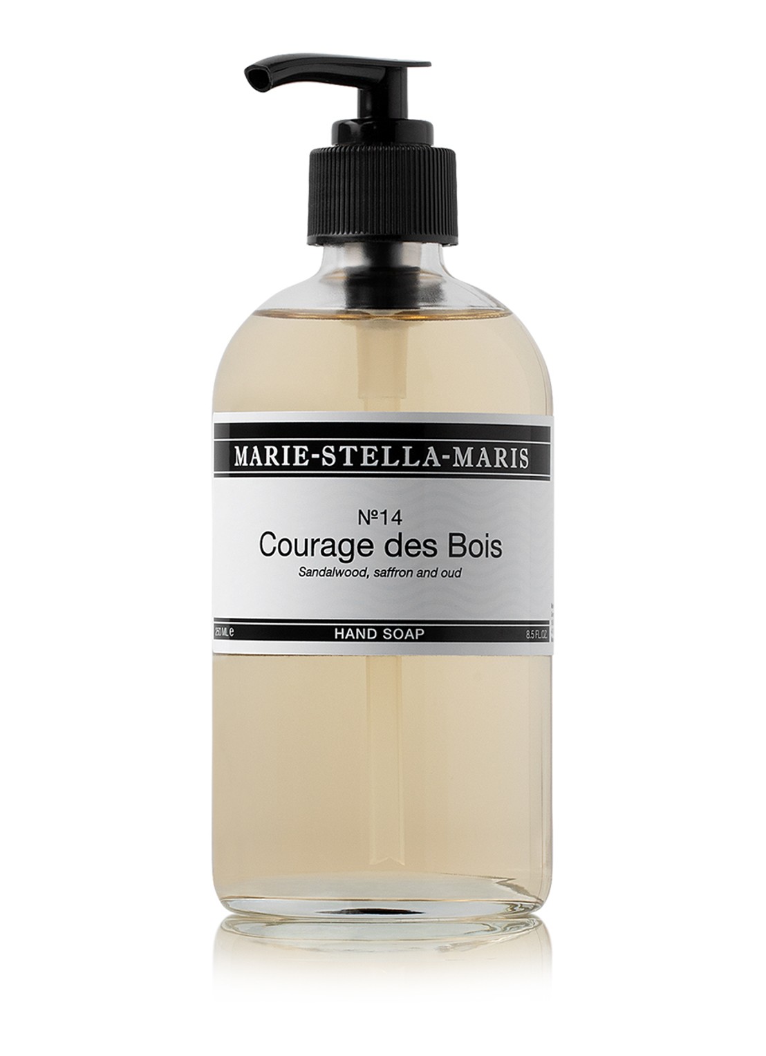 Marie-Stella-Maris No.14 Courage des Bois handzeep 250 ml - voorkant wit