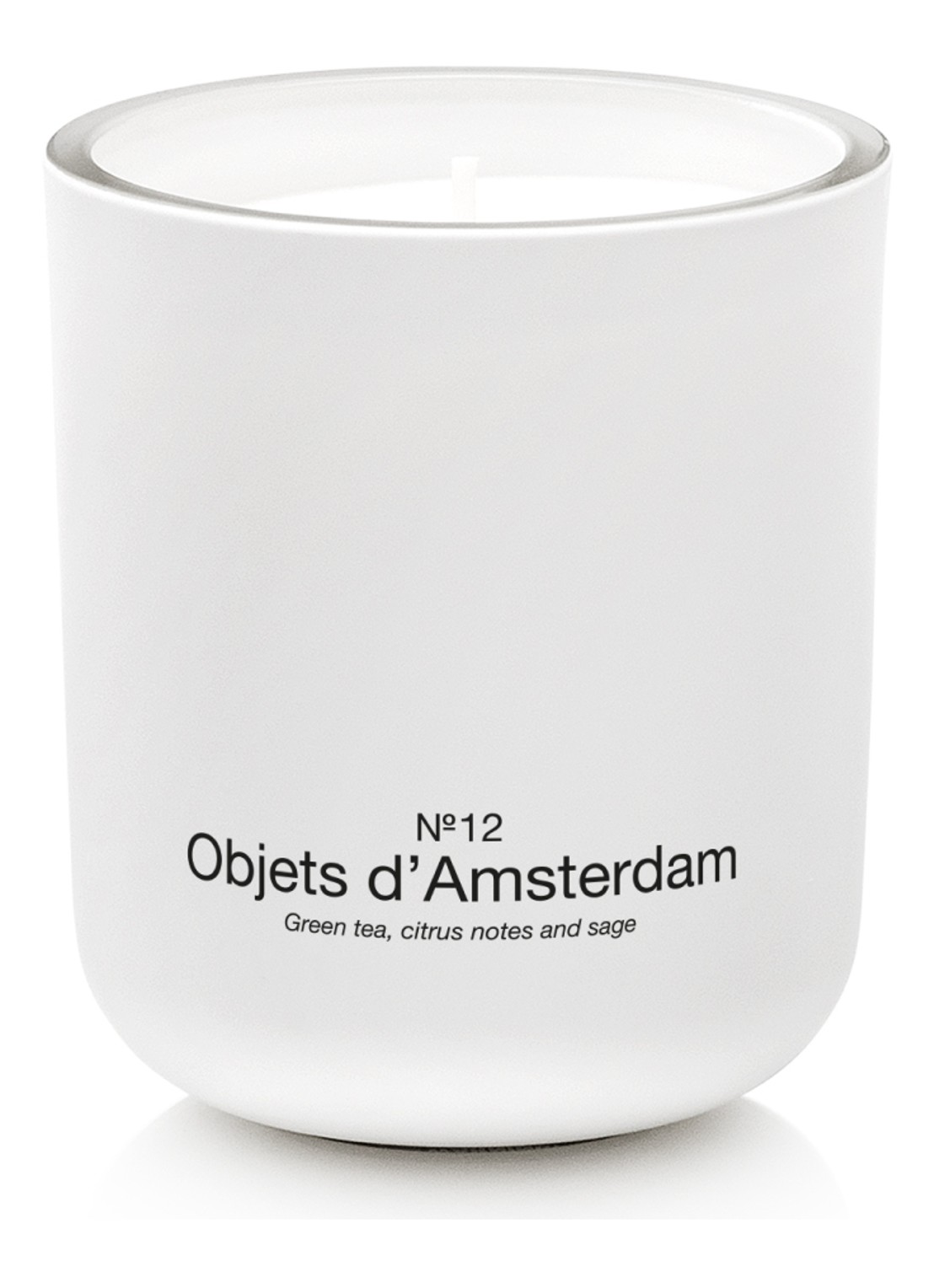 Marie-Stella-Maris Objets d'Amsterdam geurkaars 300 gram - voorkant 3 wit