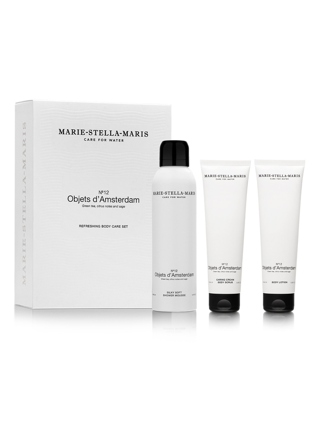 Marie-Stella-Maris Objets d'Amsterdam Refreshing Body Care - verzorgingsset - voorkant 2 transparant
