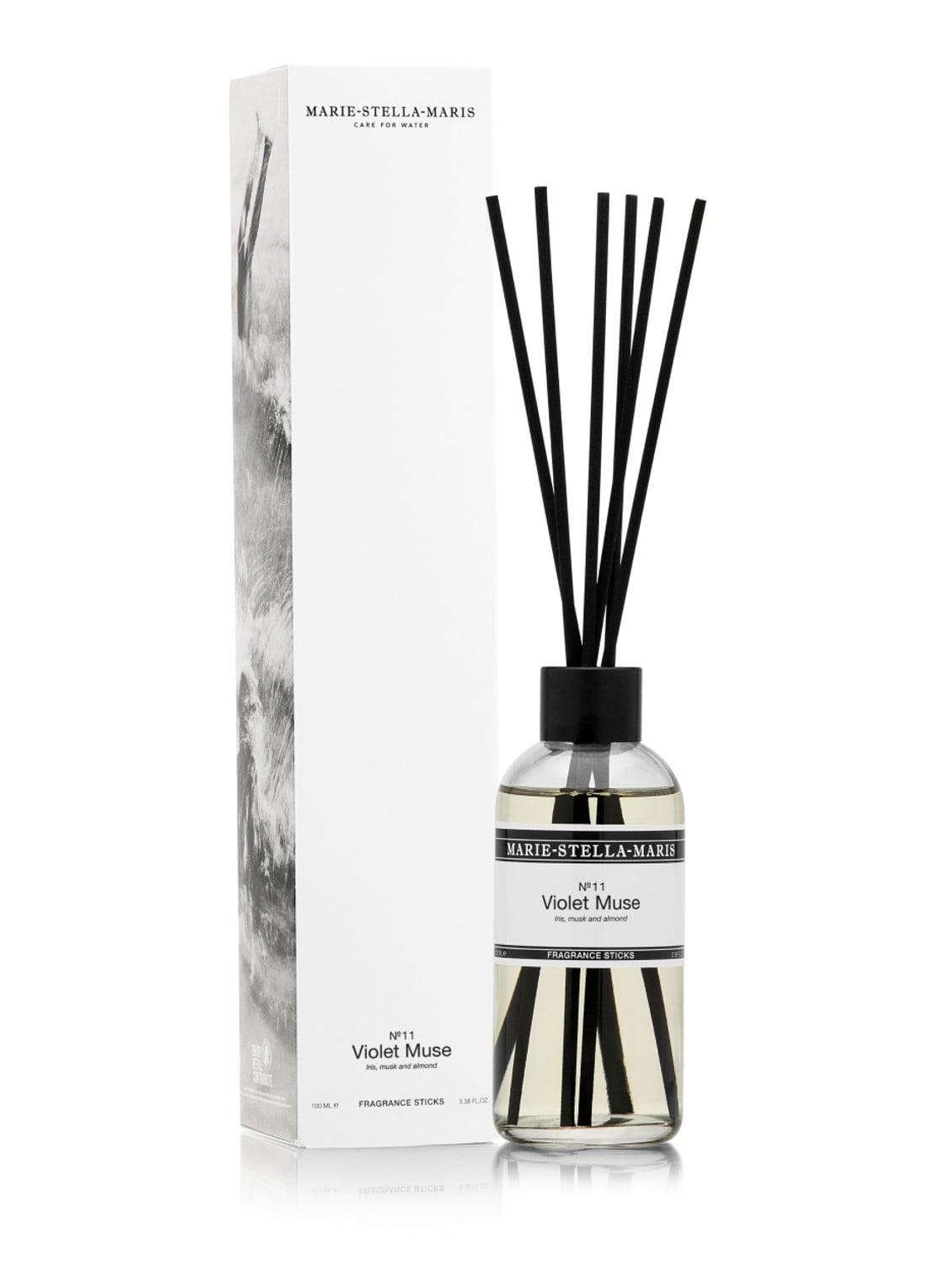 Marie-Stella-Maris Violet Muse geurstokjes 100 ml - detail 2 transparant