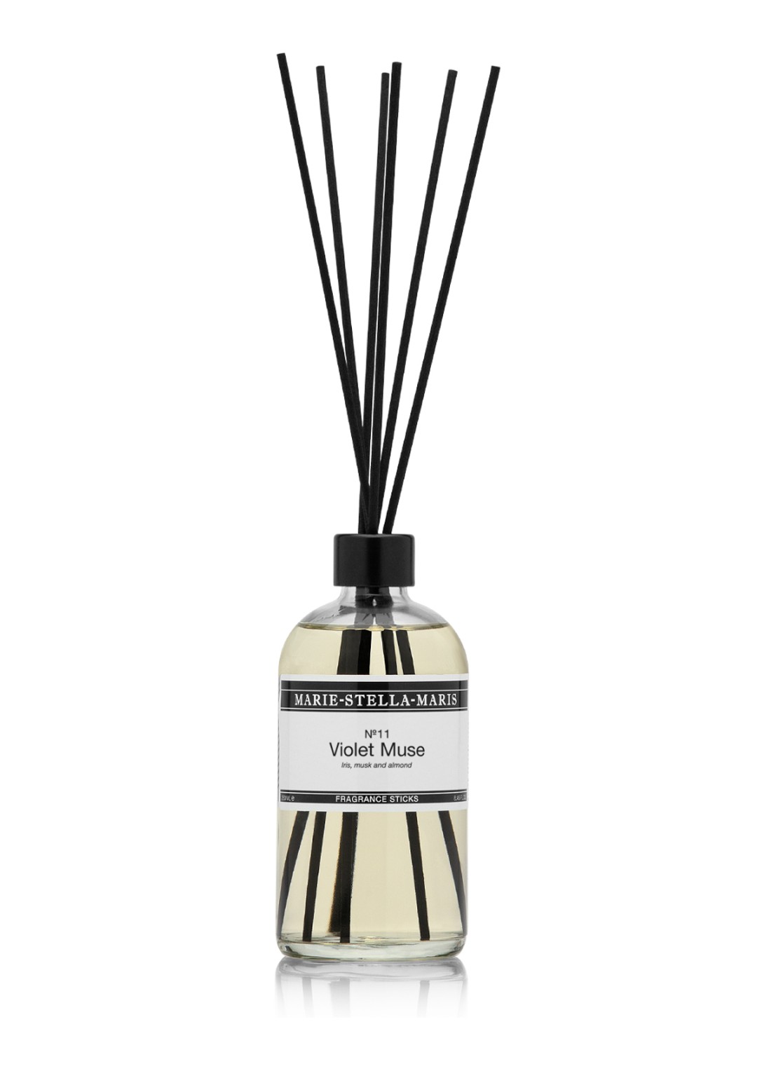 Marie-Stella-Maris Violet Muse  geurstokjes 250 ml  - voorkant 2 transparant