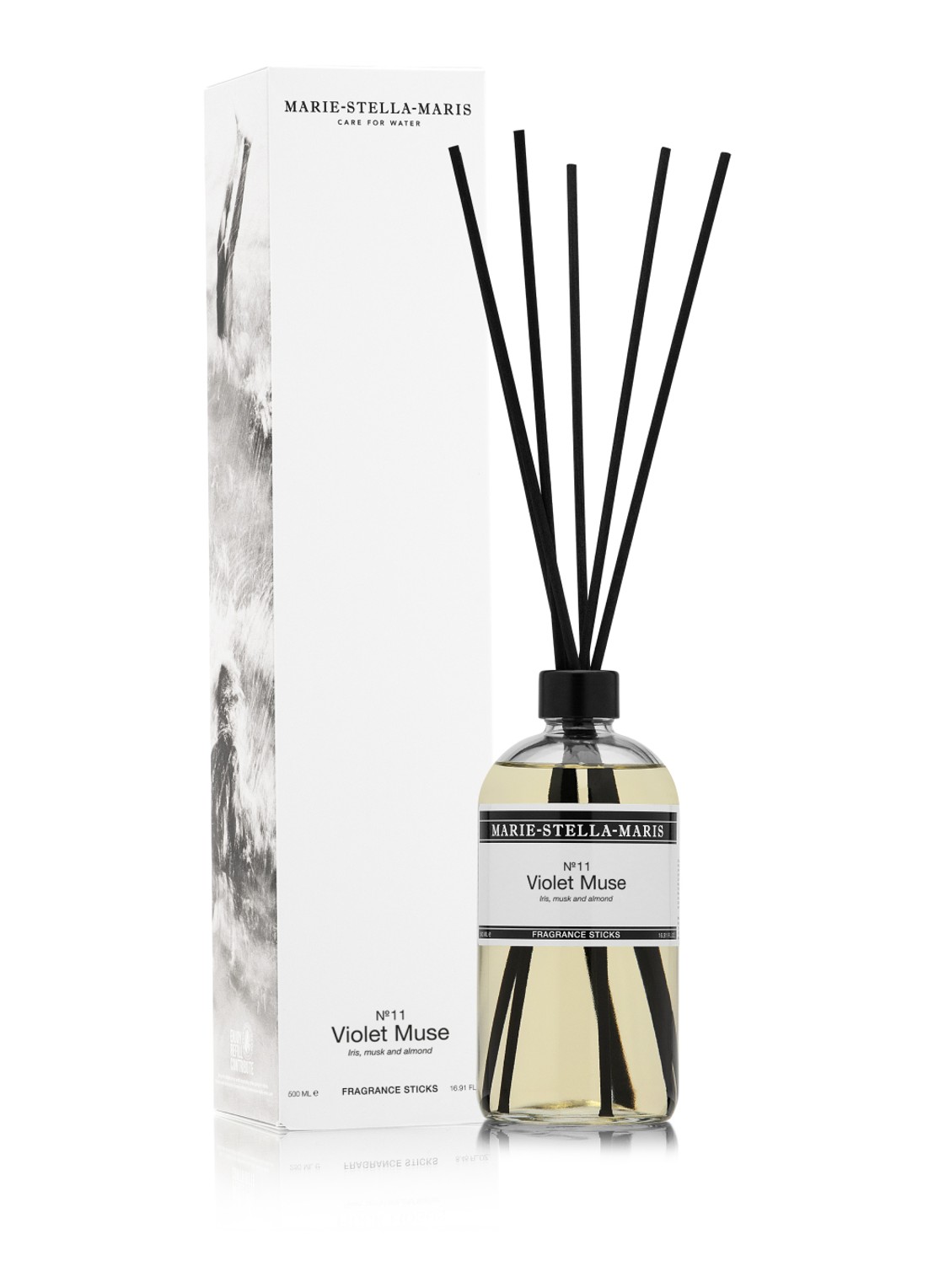 Marie-Stella-Maris Violet Muse geurstokjes 500 ml - detail 3 transparant