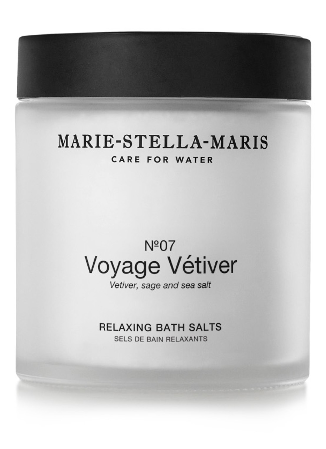 Marie-Stella-Maris Voyage Vétiver badzout 450 gram - voorkant transparant