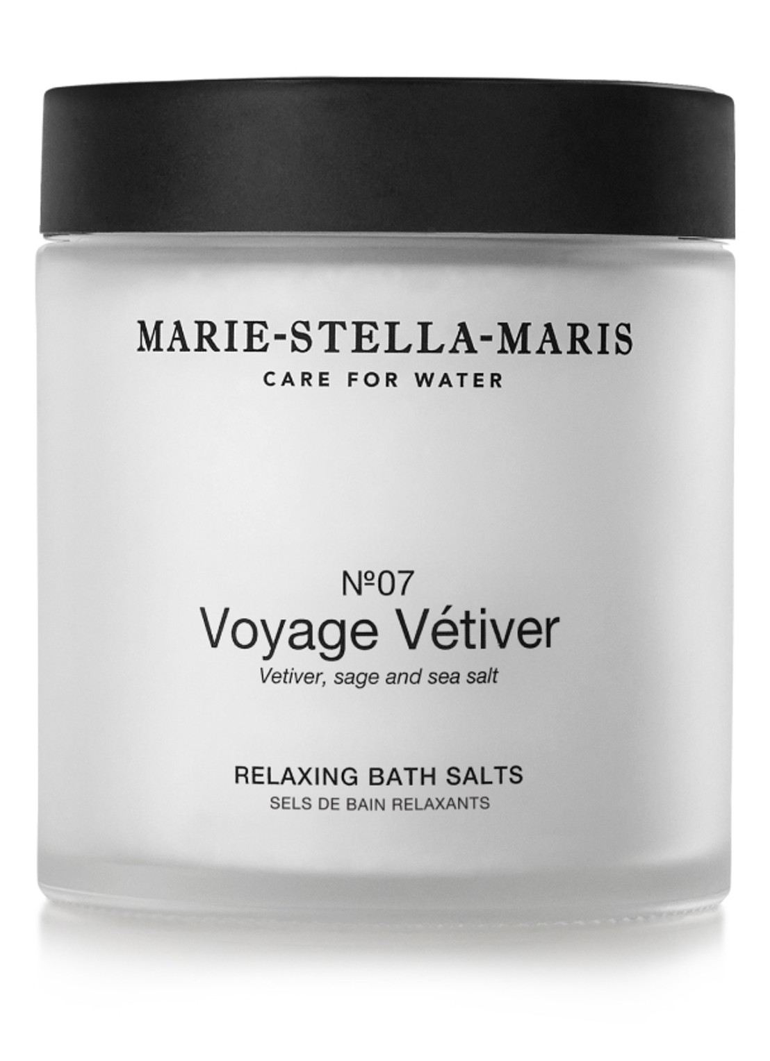 Marie-Stella-Maris Voyage Vétiver badzout 450 gram - voorkant transparant