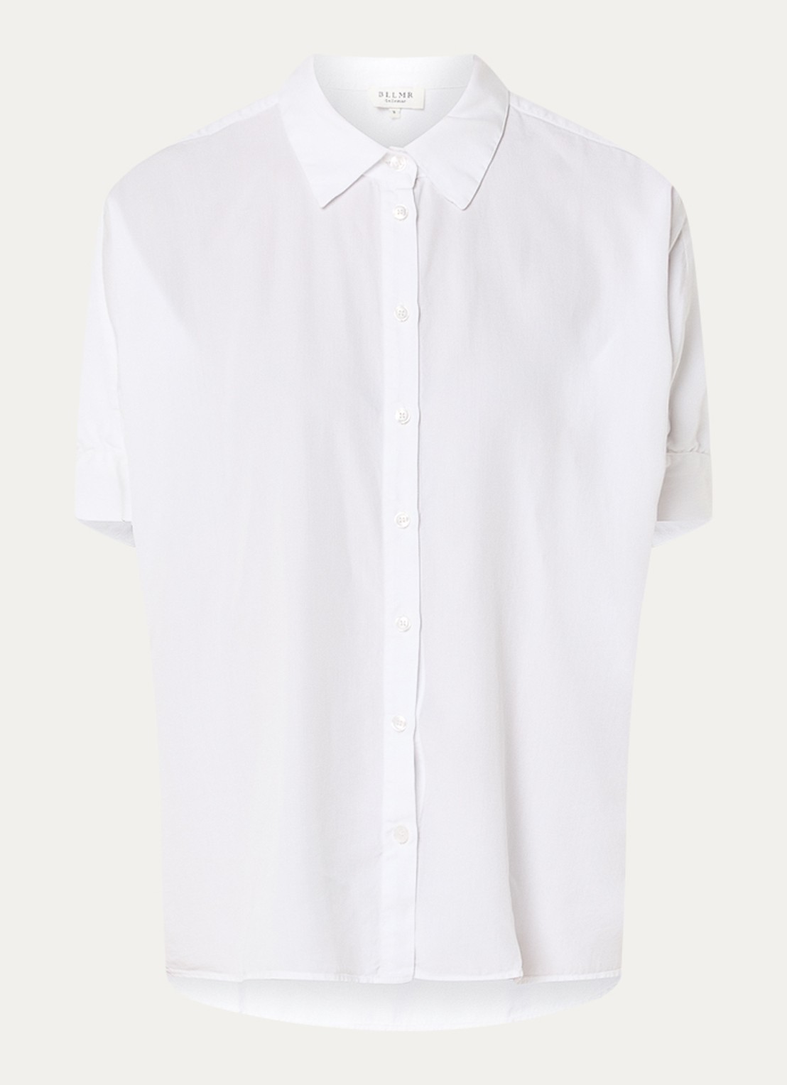 Marina blouse met ballonmouw - voorkant 2 wit