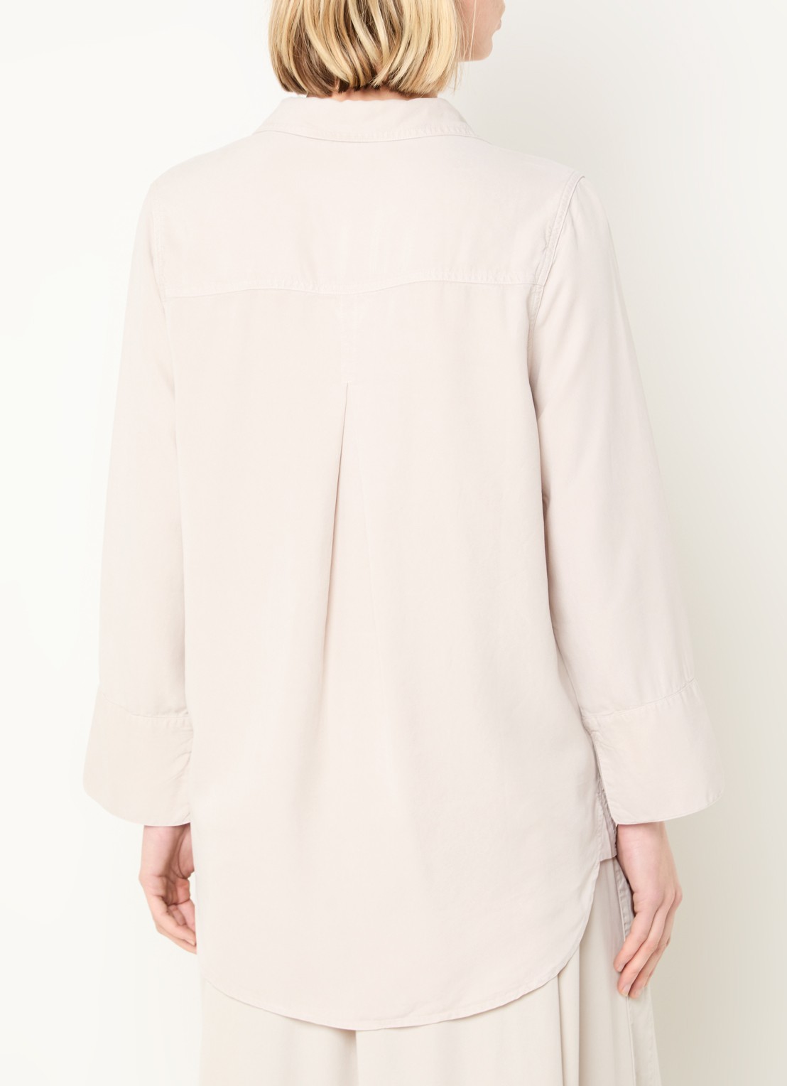 Marley blouse met kraag - achterkant 4 lichtgrijs